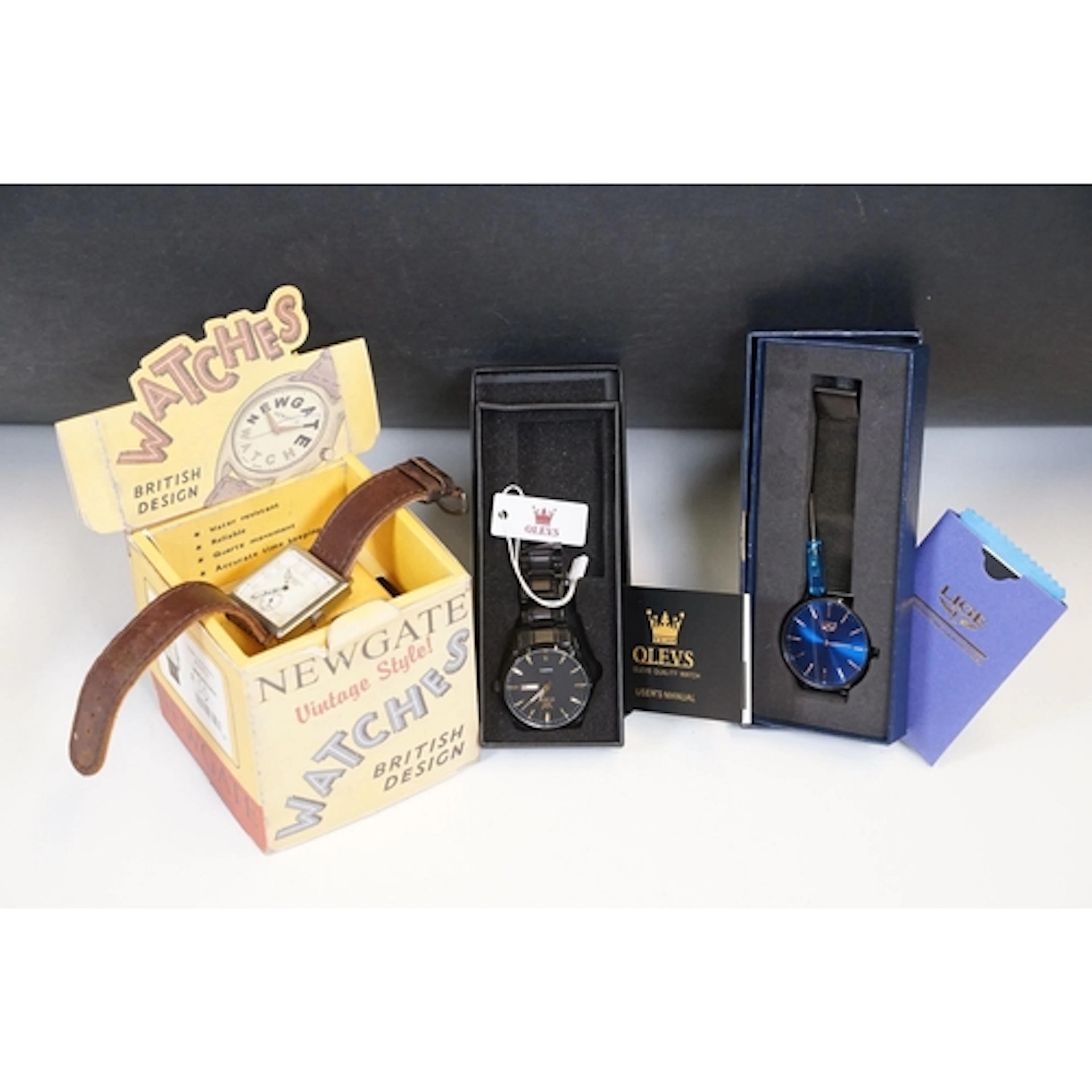Three boxed watches to include Newgate London Vintage Style ...