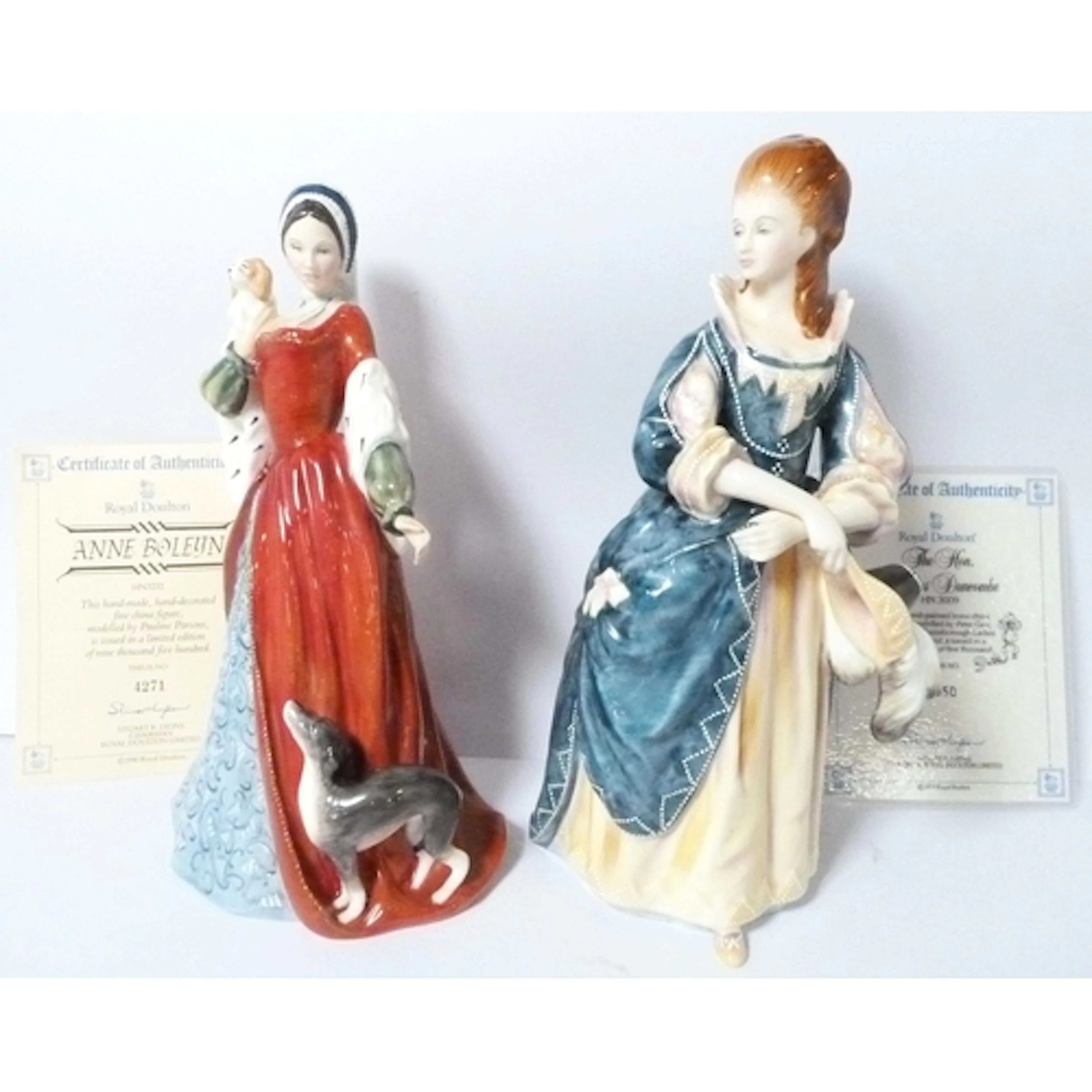 Two Royal Doulton Limited Edition figurines of The Hon. Fran...