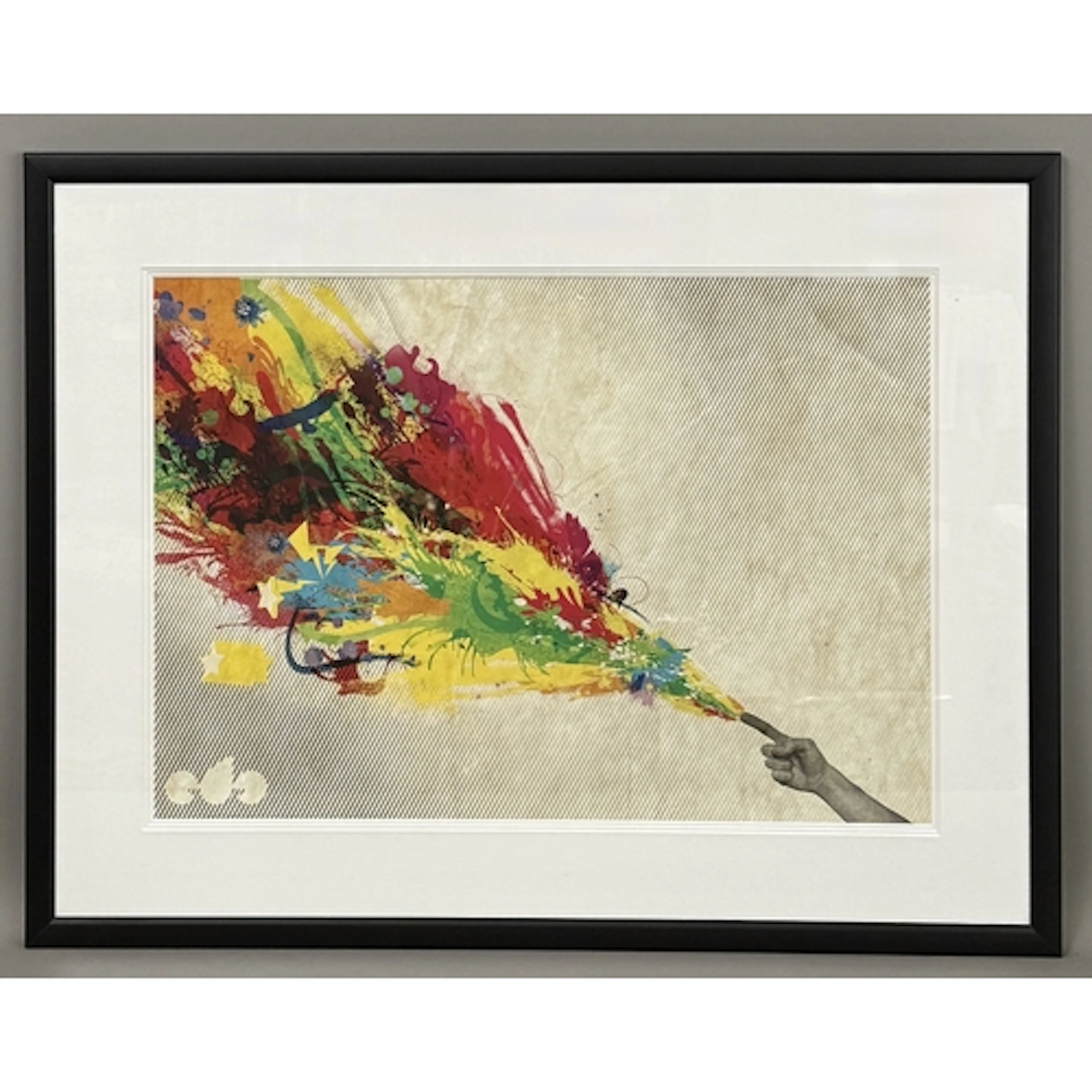 British Contemporary School The artist's hand mixed media, s...