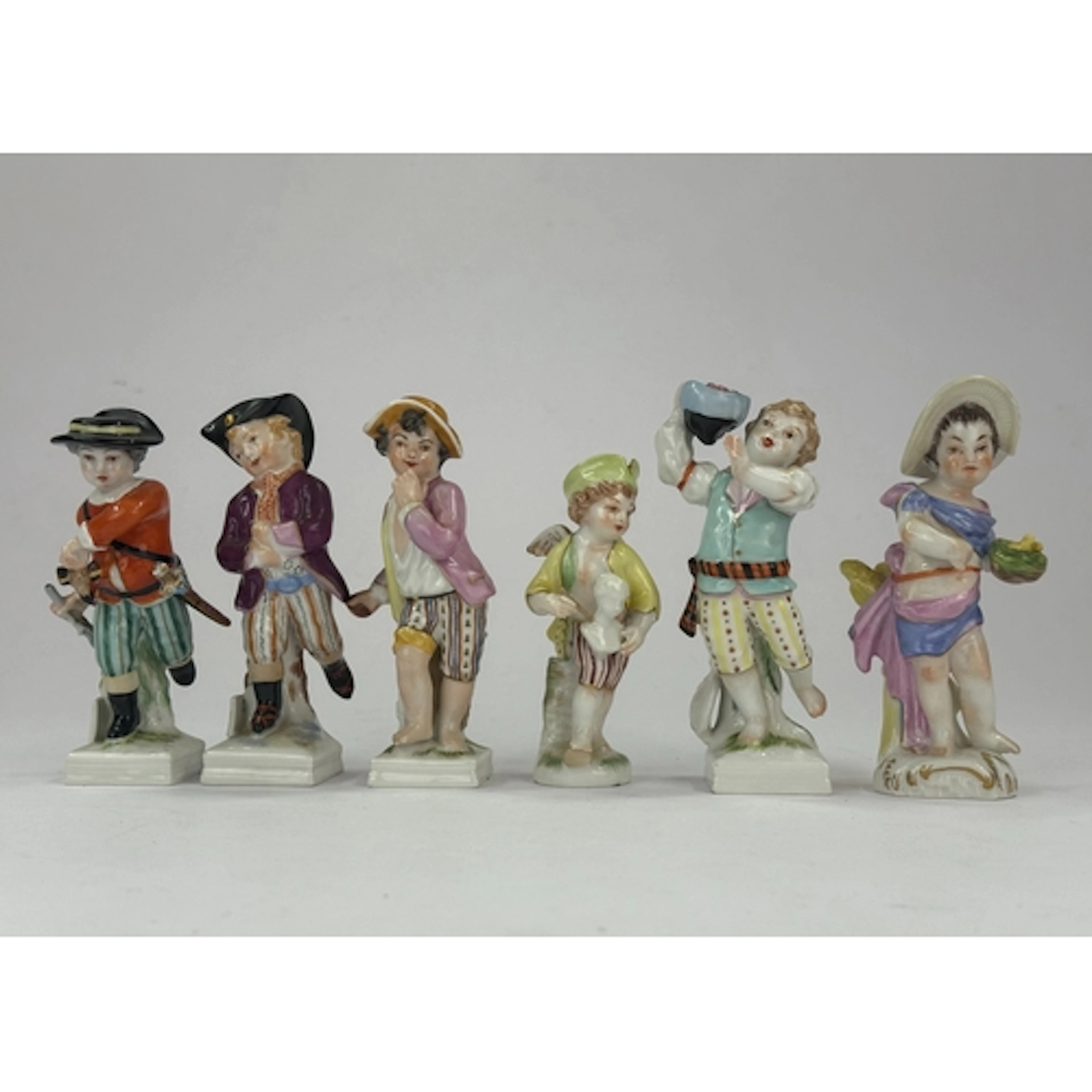 Four KPM (Berlin) month or 'Zodiac' figures, modern, after F...