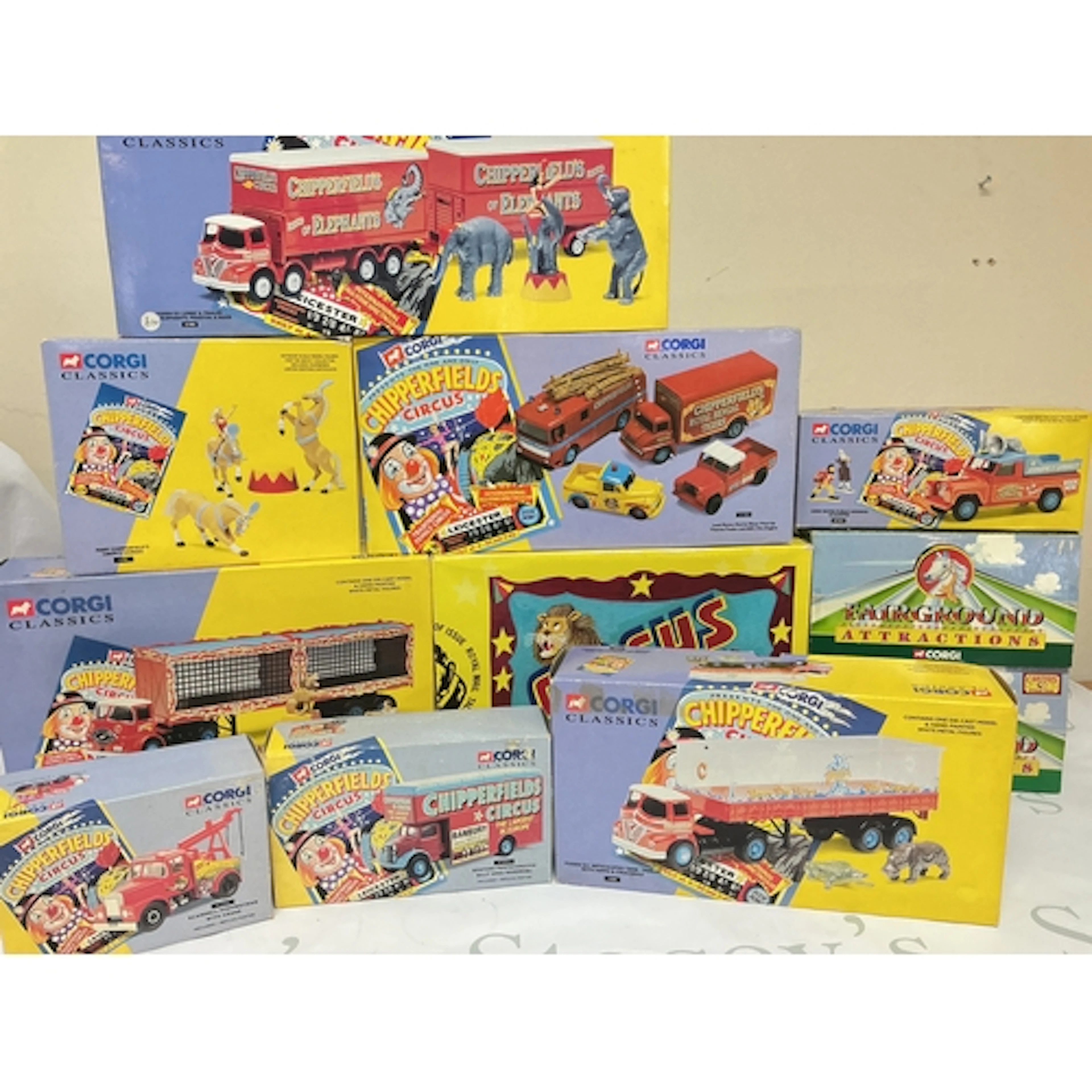 A Collection Of Boxed Corgi Classics Circus And Fairground ...