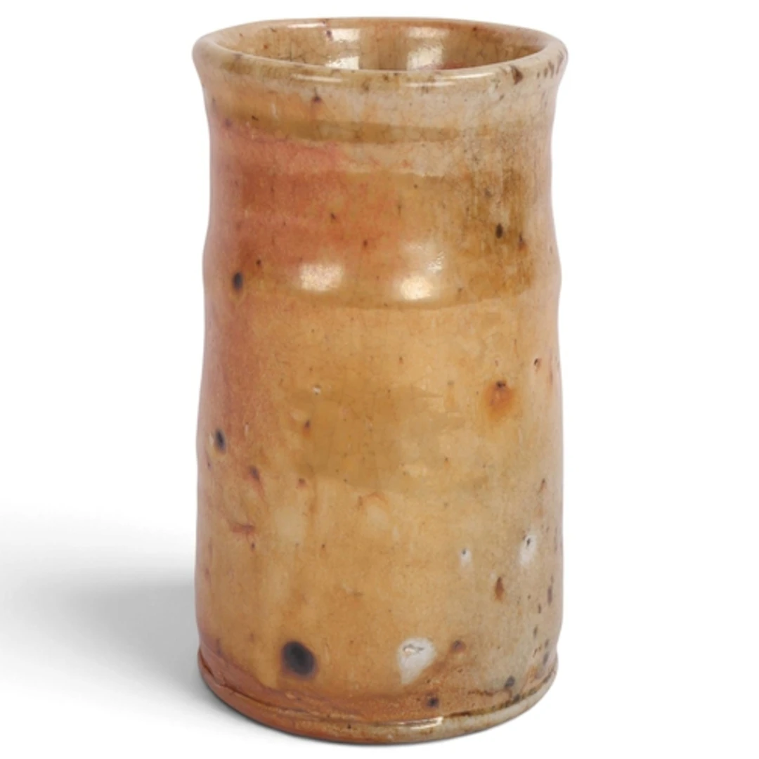 NIC COLLINS (b.1958), a wood fired stoneware vase with shino...