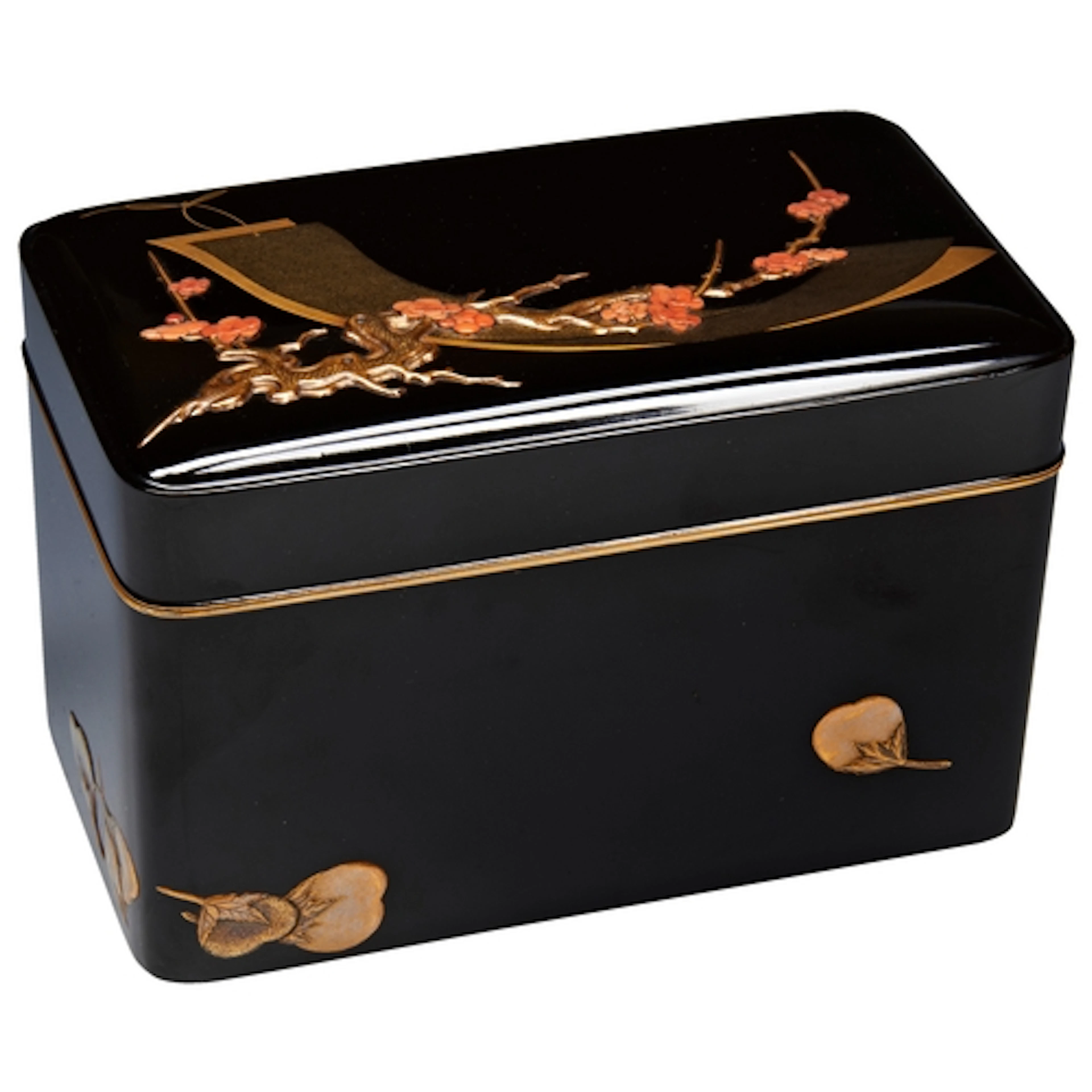 A JAPANESE LACQUER TEA UTENSIL BOX (CHABAKO) EDO PERIOD, 19T...