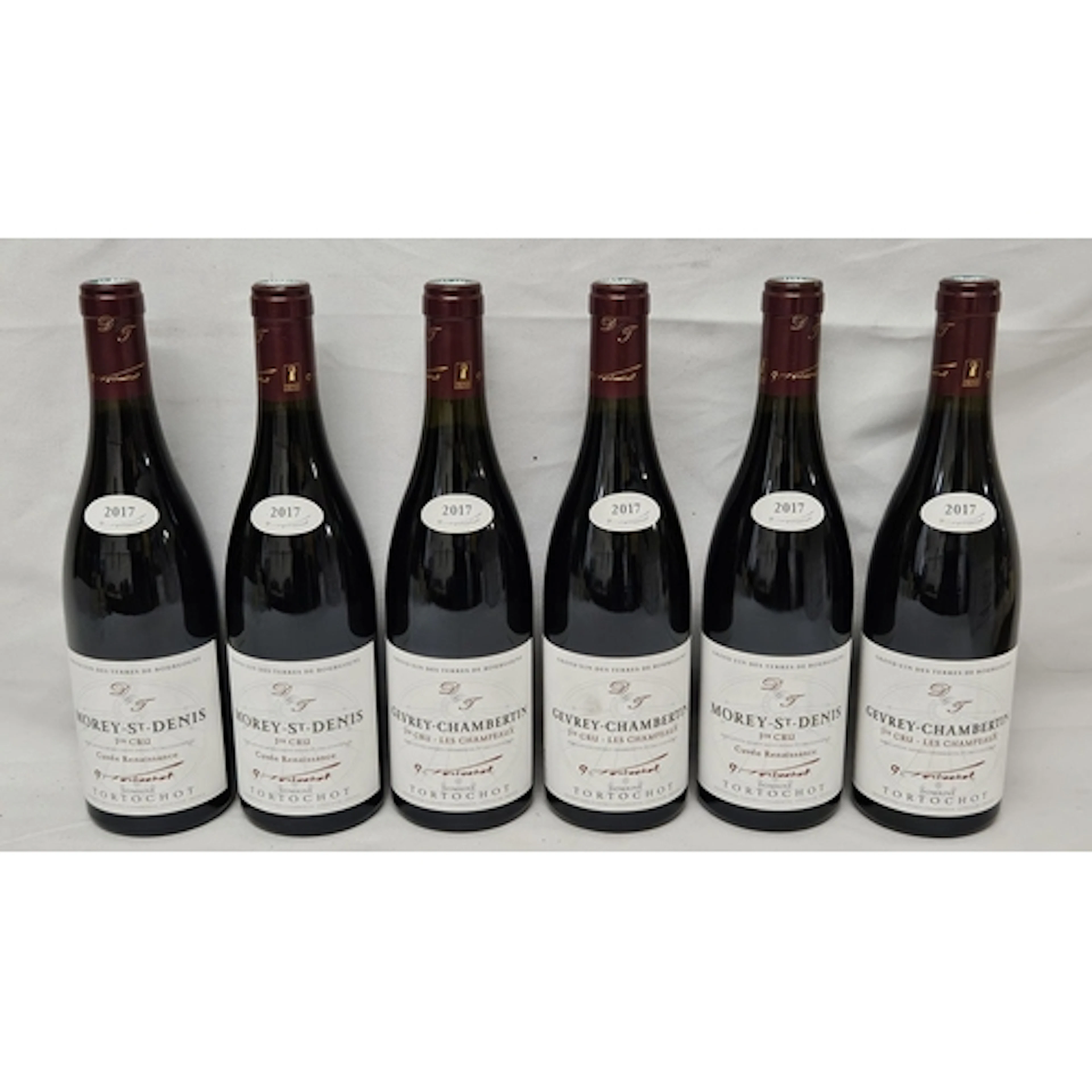 Red wine: 3 x Gevrey-Chambertin Premier Cru Les Champeaux 20...
