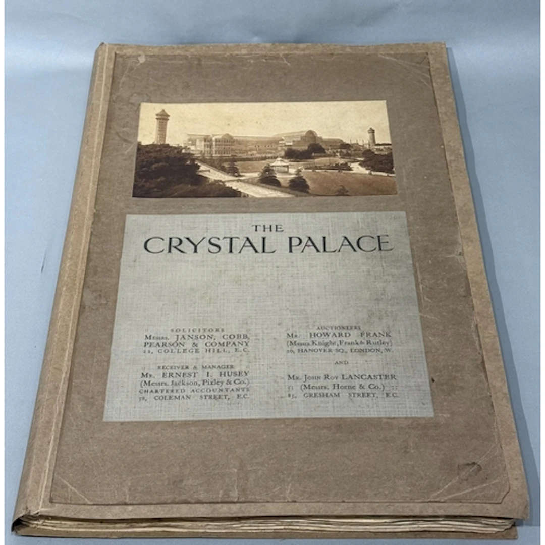 Books: The Crystal Palace Sydenham auction catalogue, Final ...