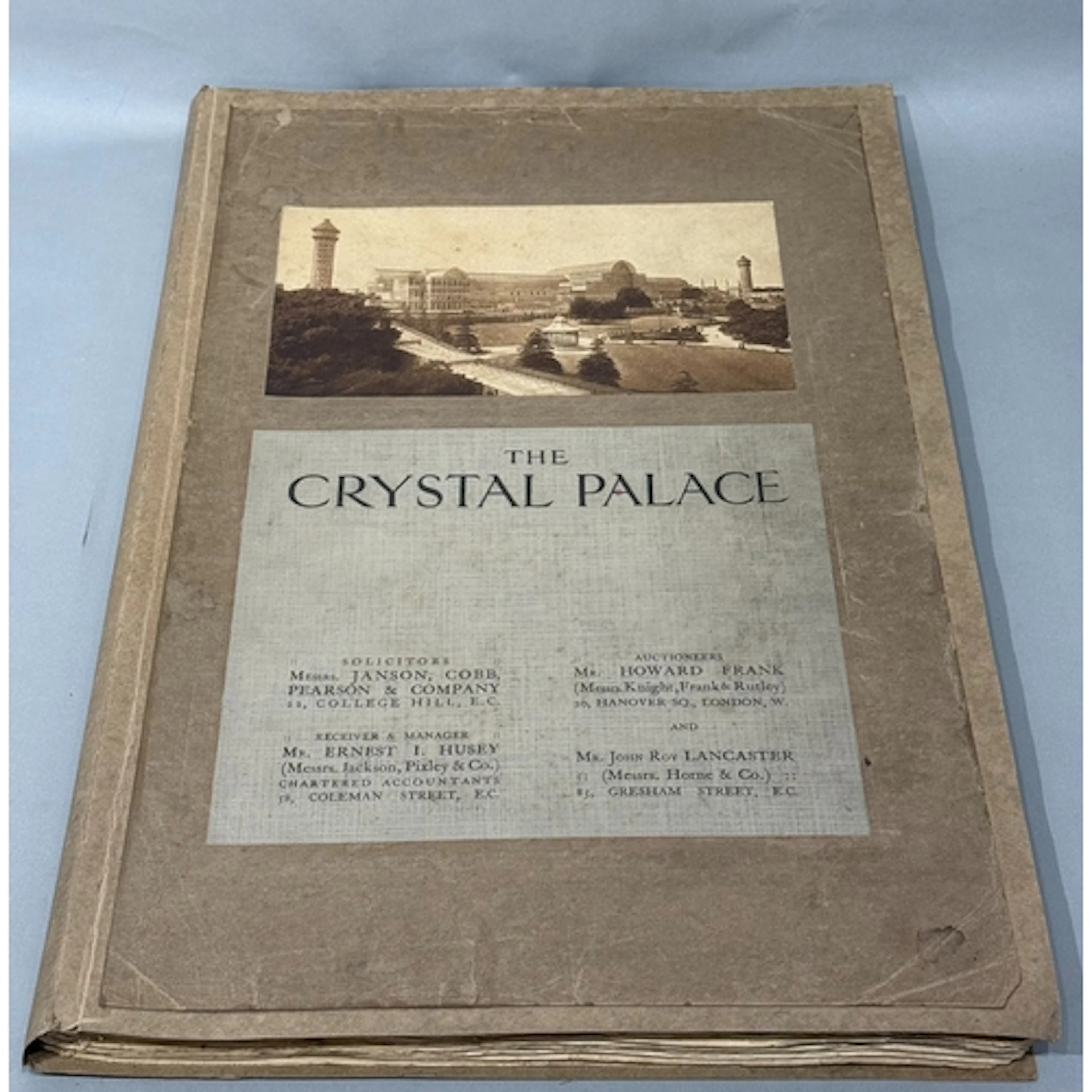 Books: The Crystal Palace Sydenham auction catalogue, Final ...