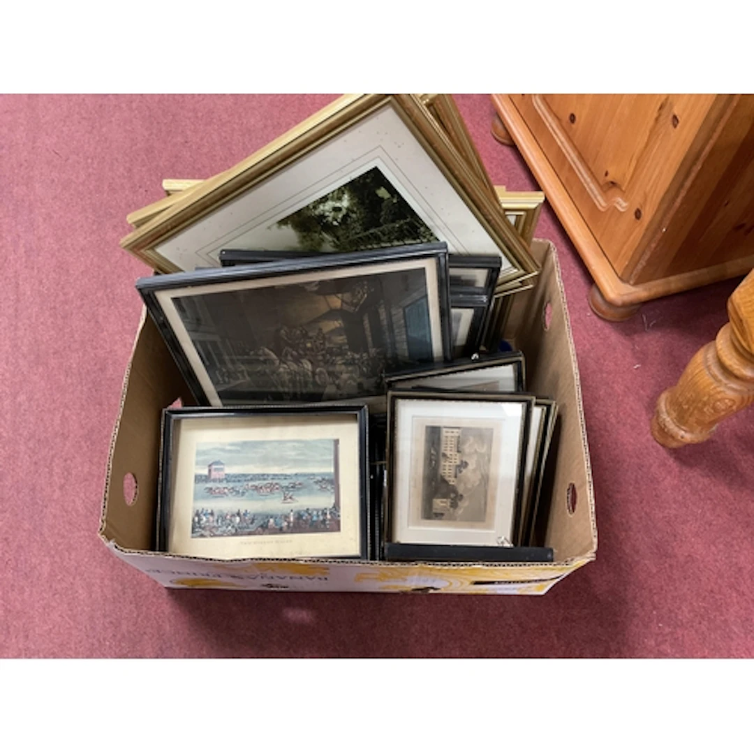 Nottinghamshire Engravings (x 6), Early Postal Scene prints ...