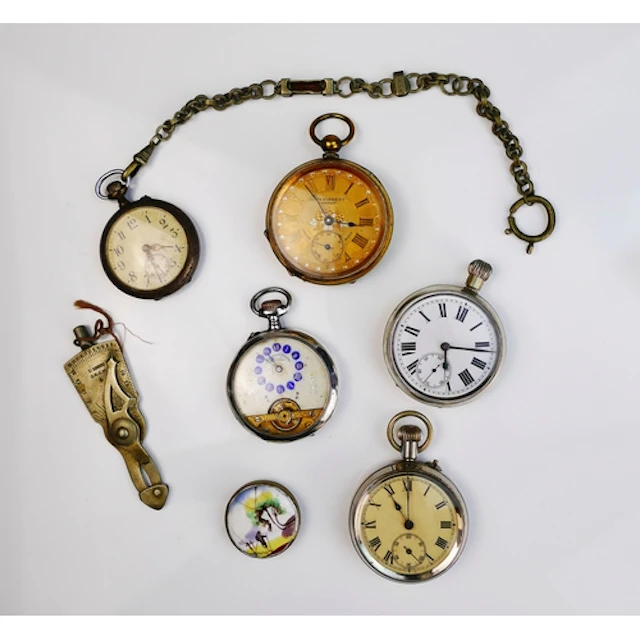 Various fob watches. A/F