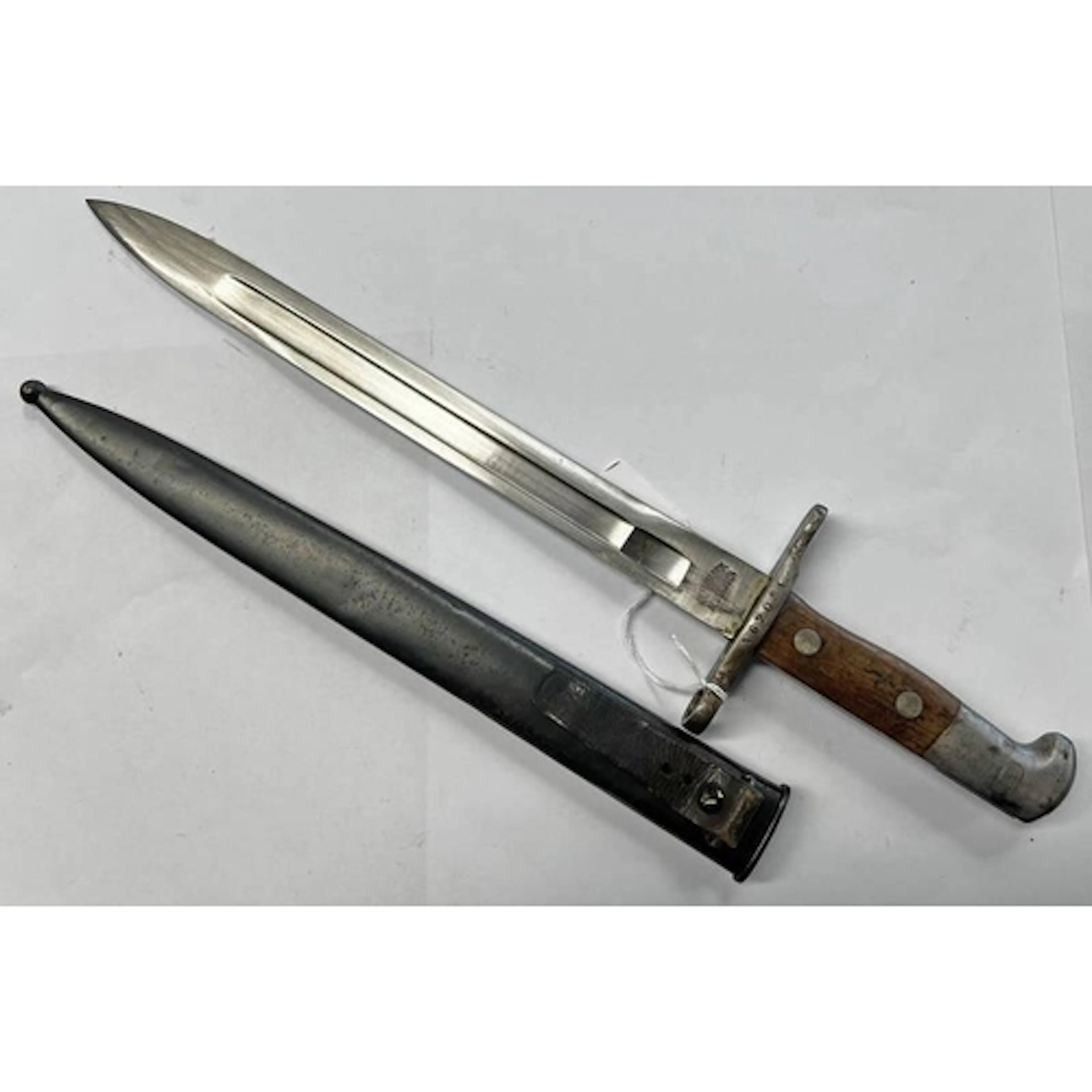 SWISS M1889 SCHMIDT-RUBEN BAYONET WITH 30 CM FULLERED STEEL ...
