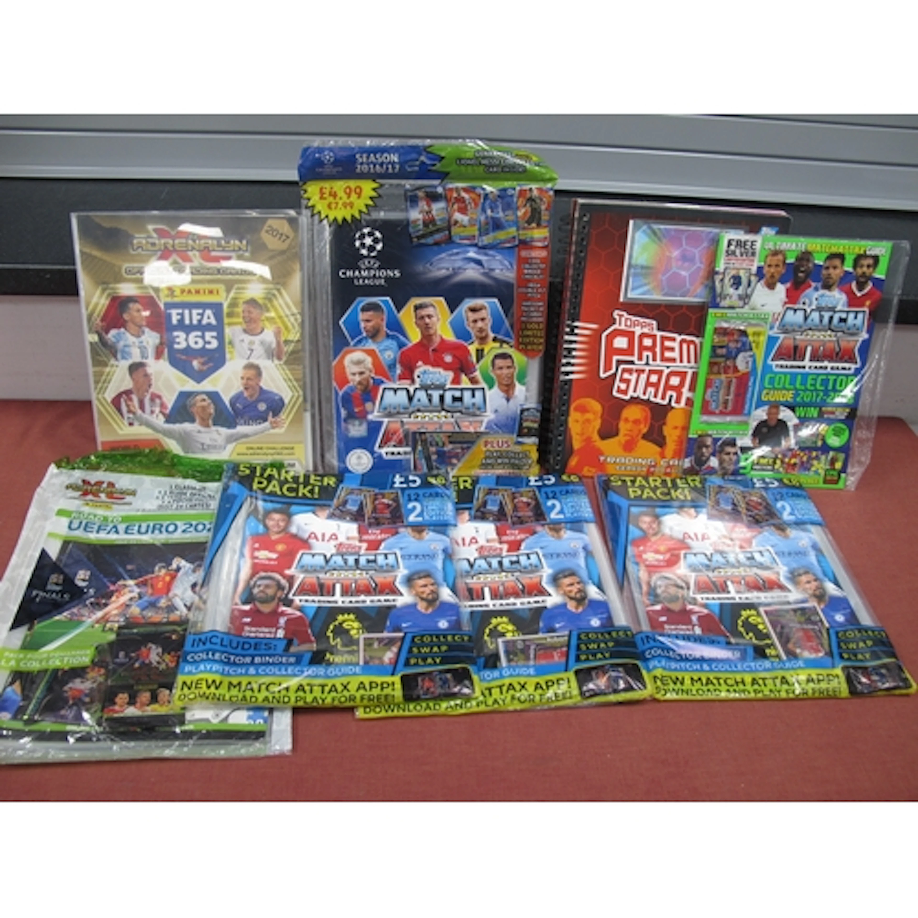 Football Card Binders/Starter Packs Topps/Panini Premier Sta...