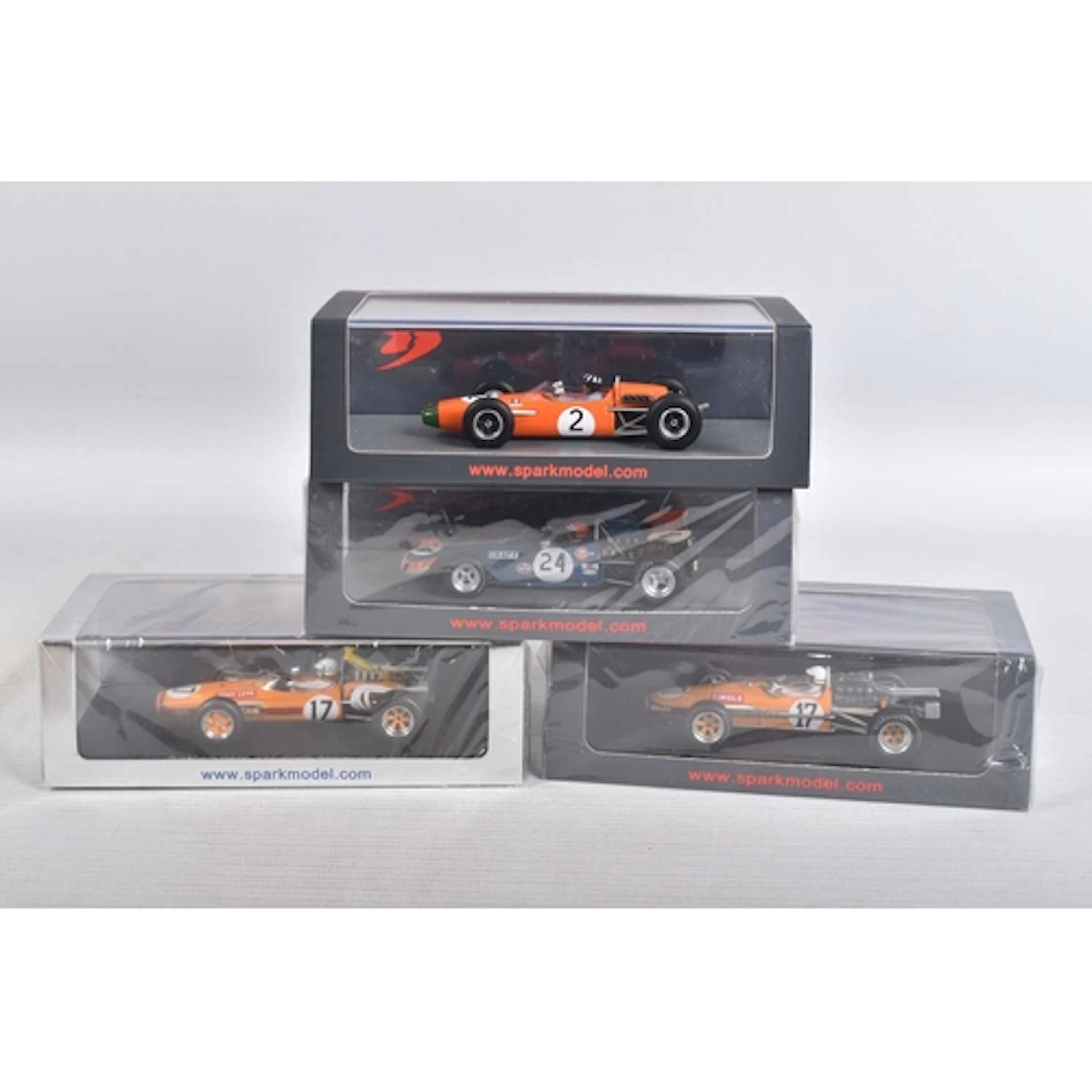 FOUR BOXED MINIMAX SPARK MODEL VEHICLES, to include a sealed...
