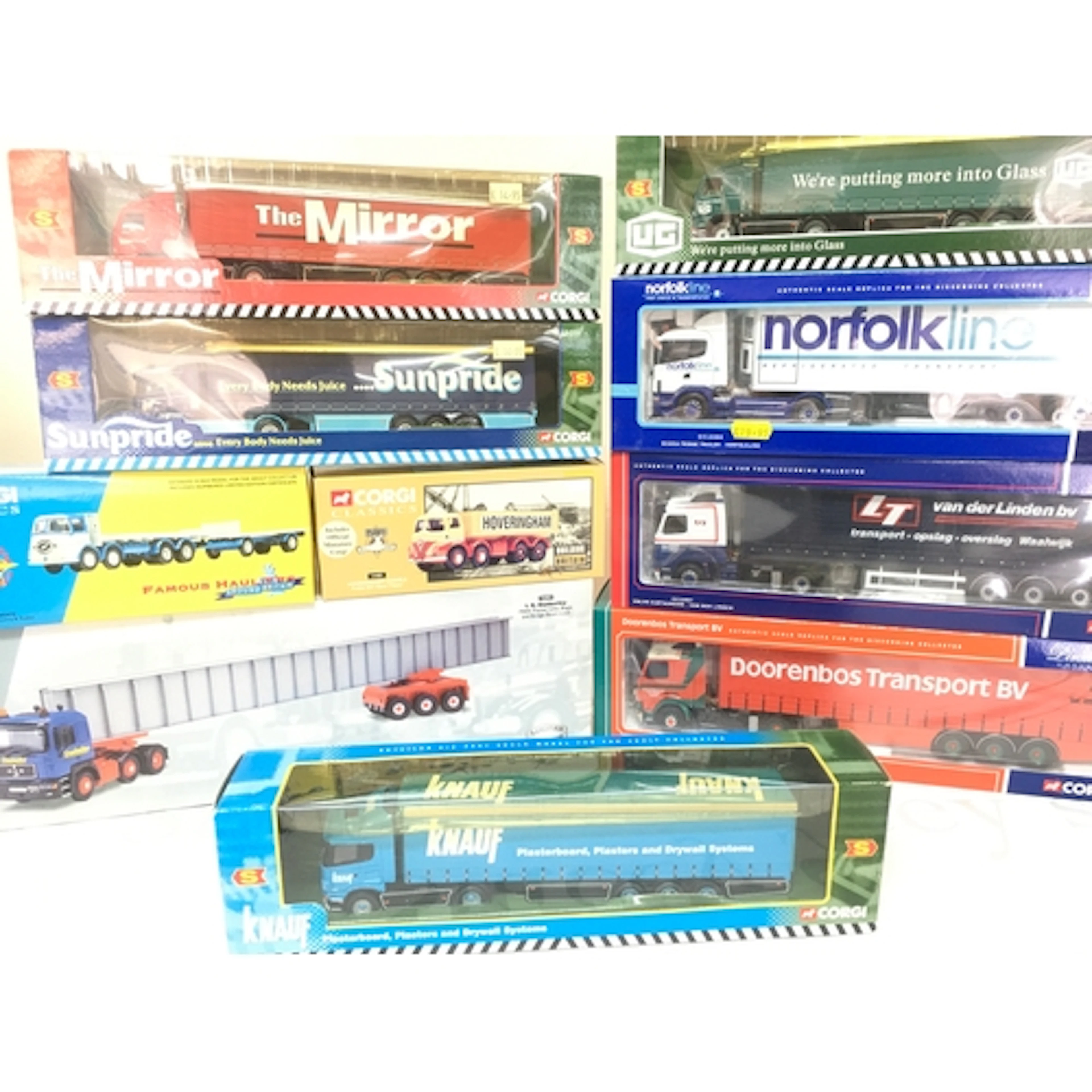 A Collection Of Boxed Corgi Diecast Lorries Including Heavey...