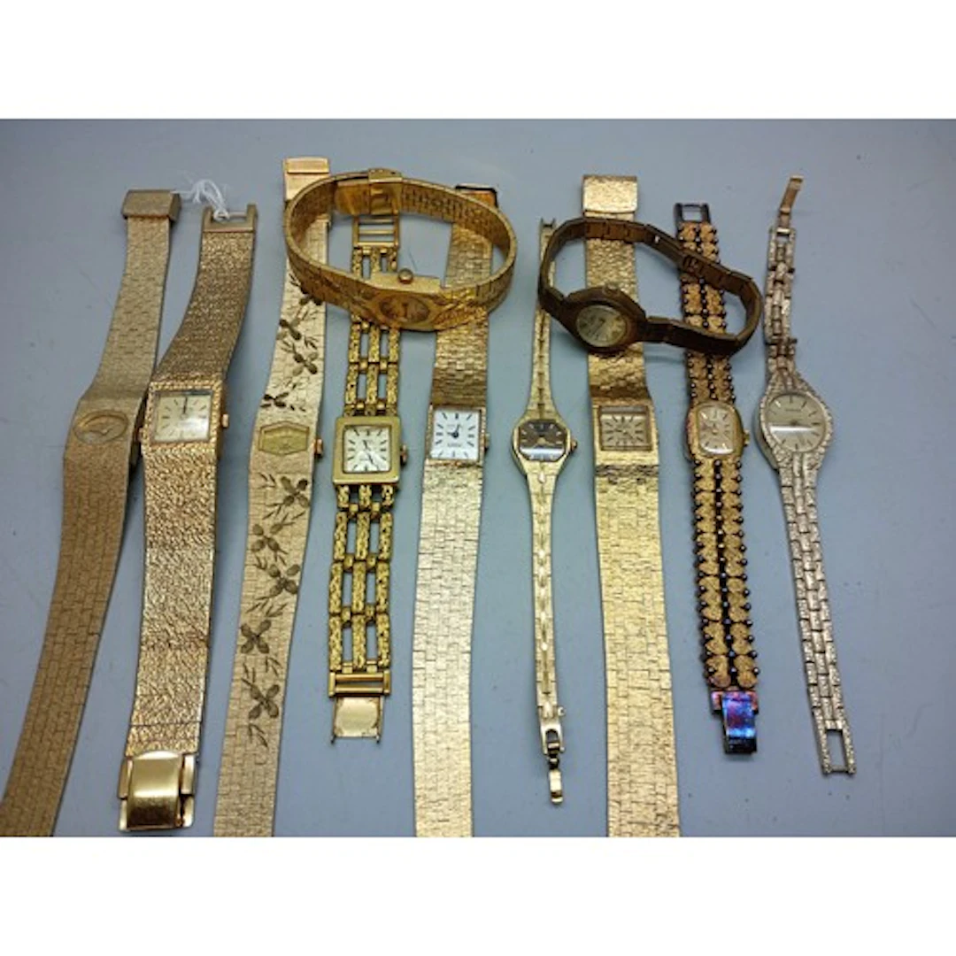 A collection of lady's wristwatches