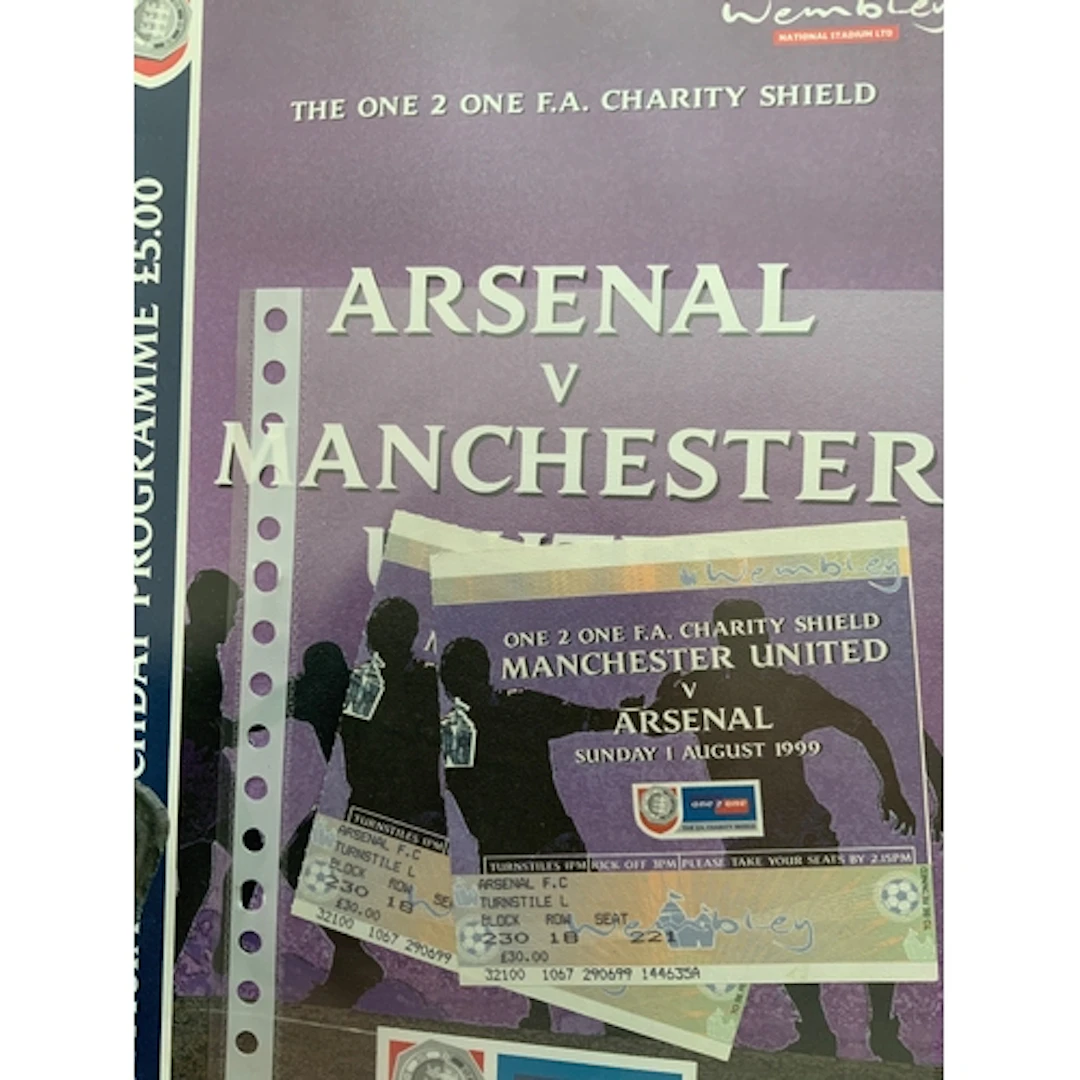 Arsenal Charity Shield Programme + Ticket Collection: 1979 1...