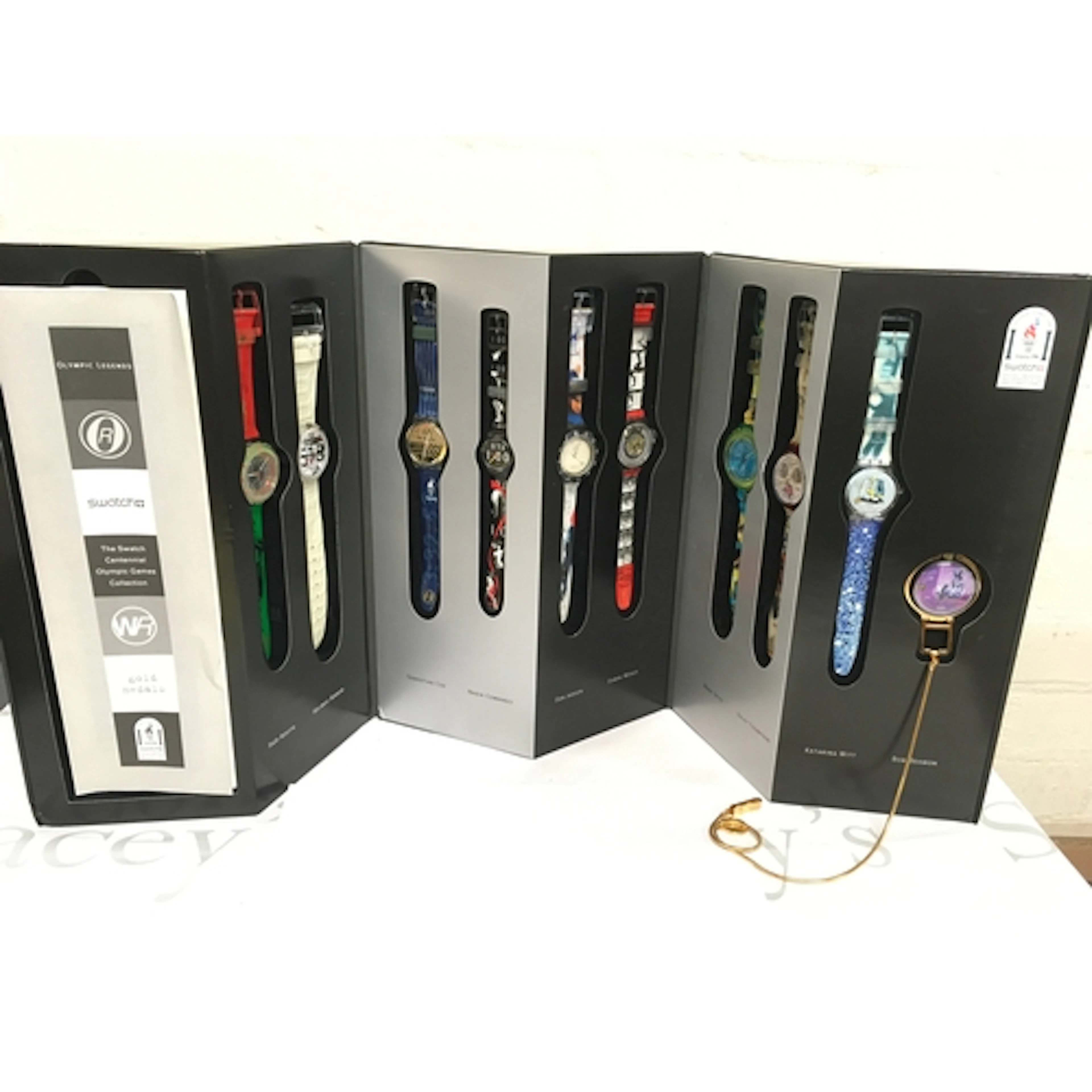 1996 Swatch "Olympic Legends" Centennial Collection watch se...