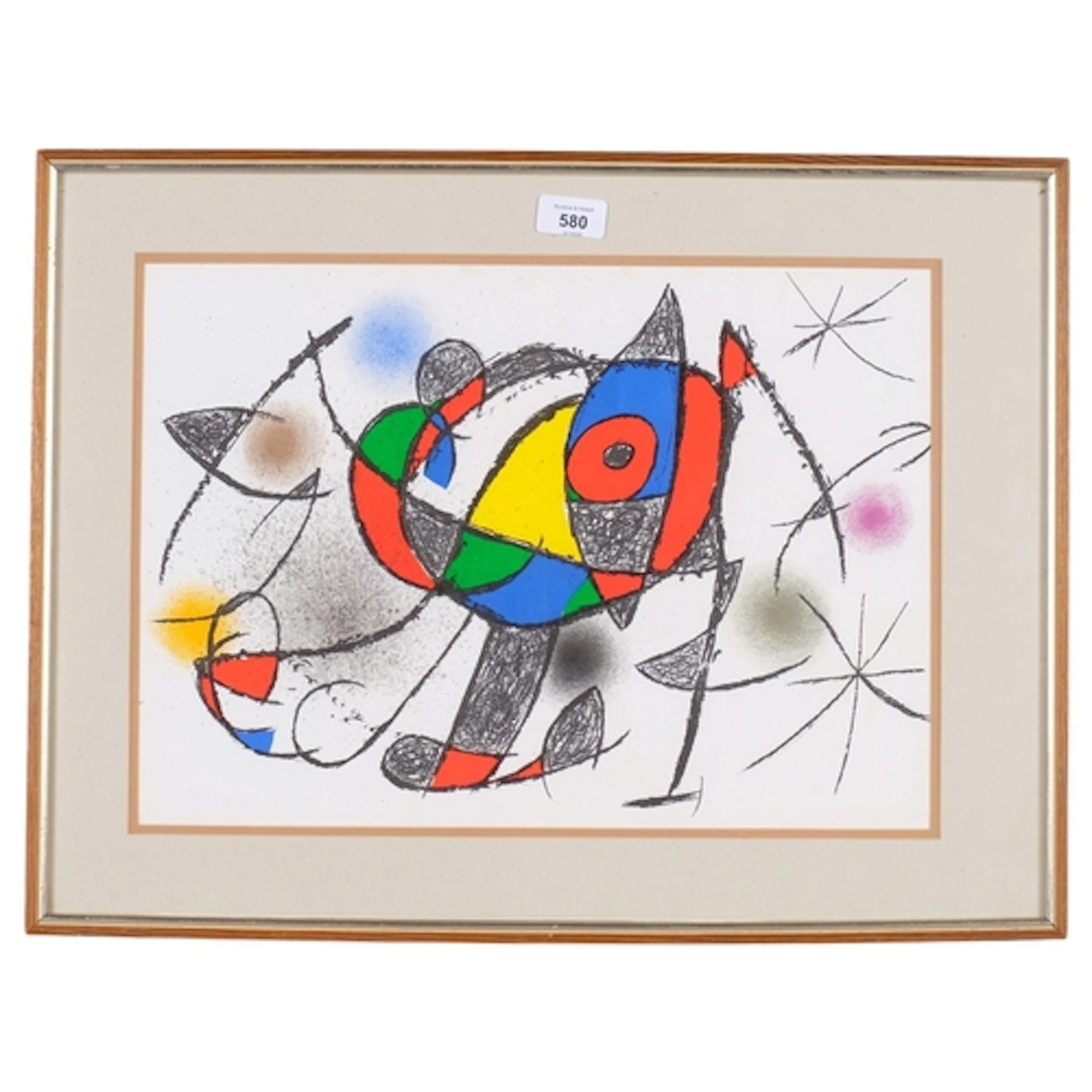 Joan Miro, Zurich folio, original lithograph 1972, Mourlot 8...