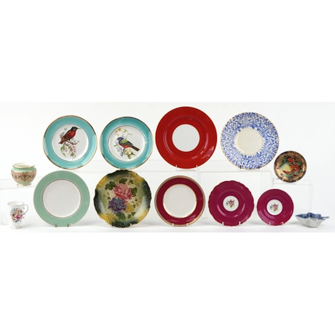 19th century and later porcelain including a Royal Worcester...