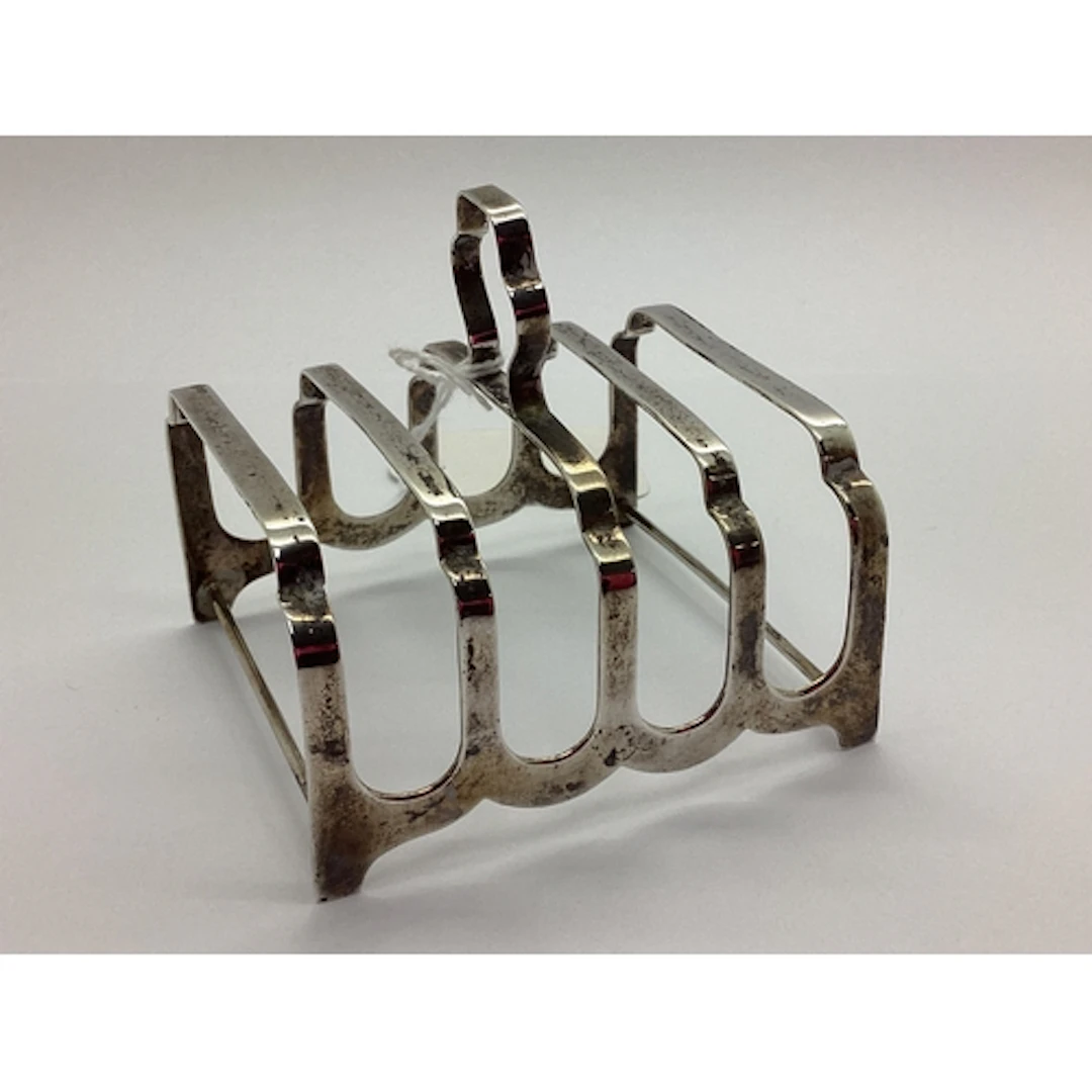 A Hallmarked Silver Five Bar Toast Rack, CSG&Co, Birmingham ...