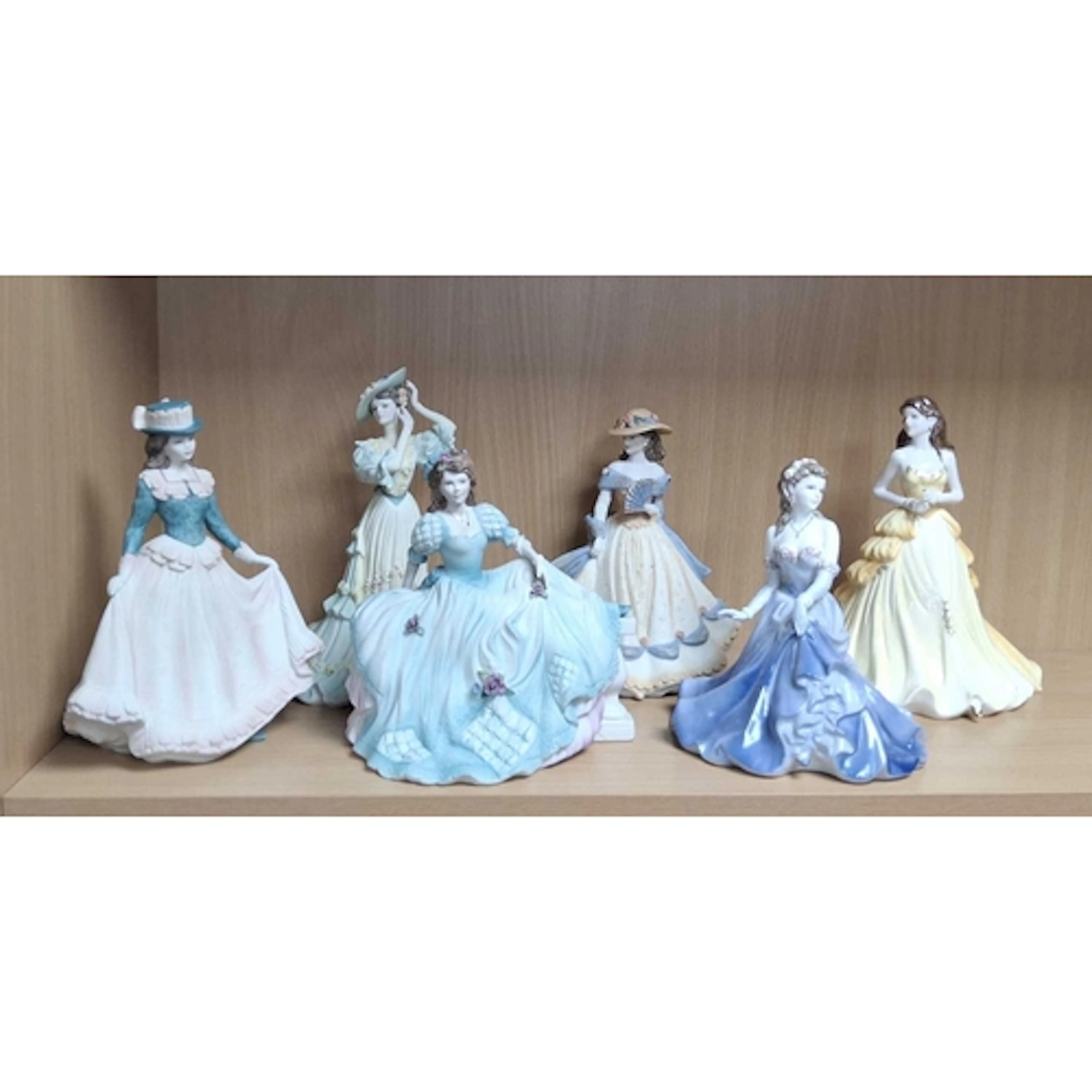 A GROUP OF SIX COALPORT LADY FIGURINES, comprising 'The Age ...