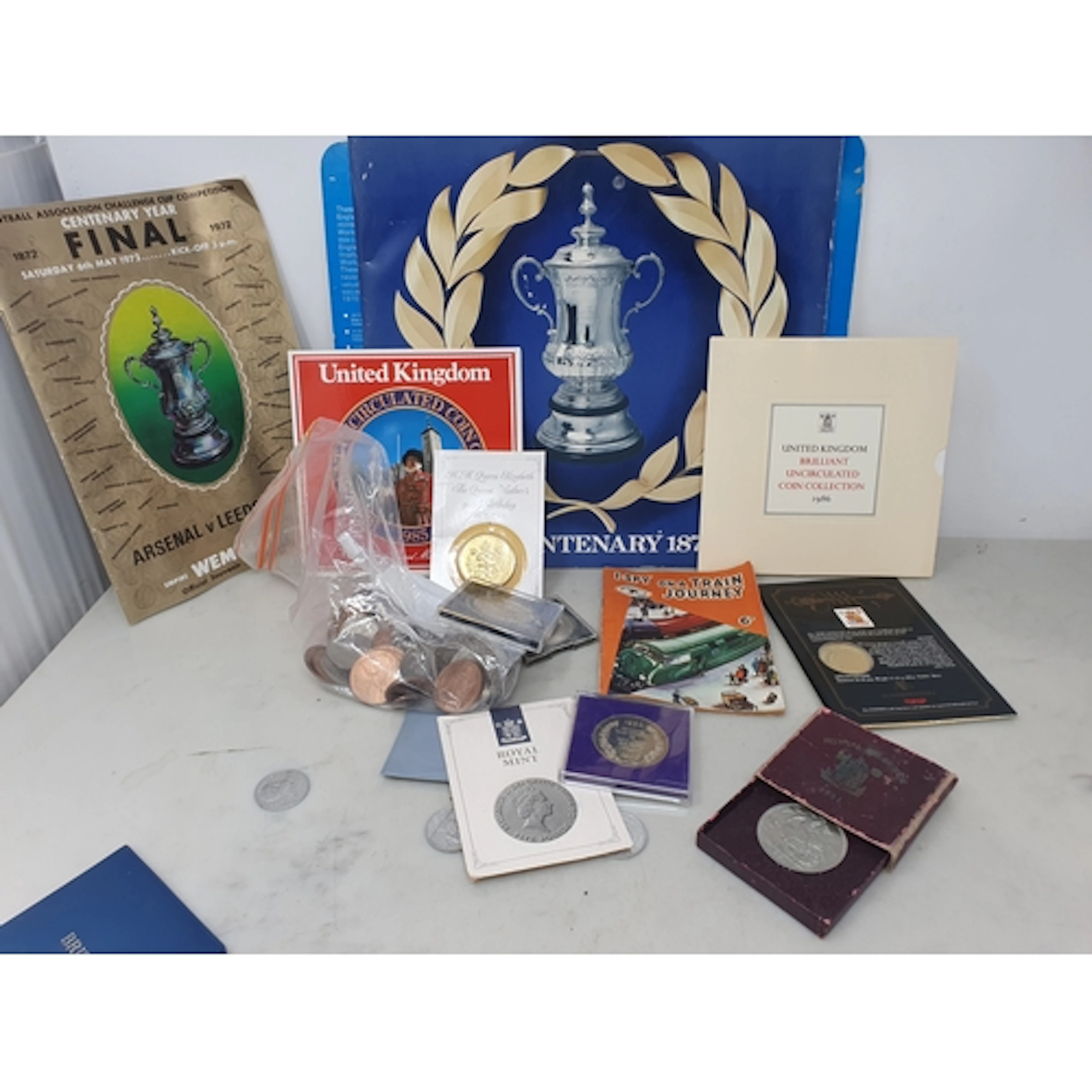 Sundry Coins and Medallions including World Cup centenary Is...