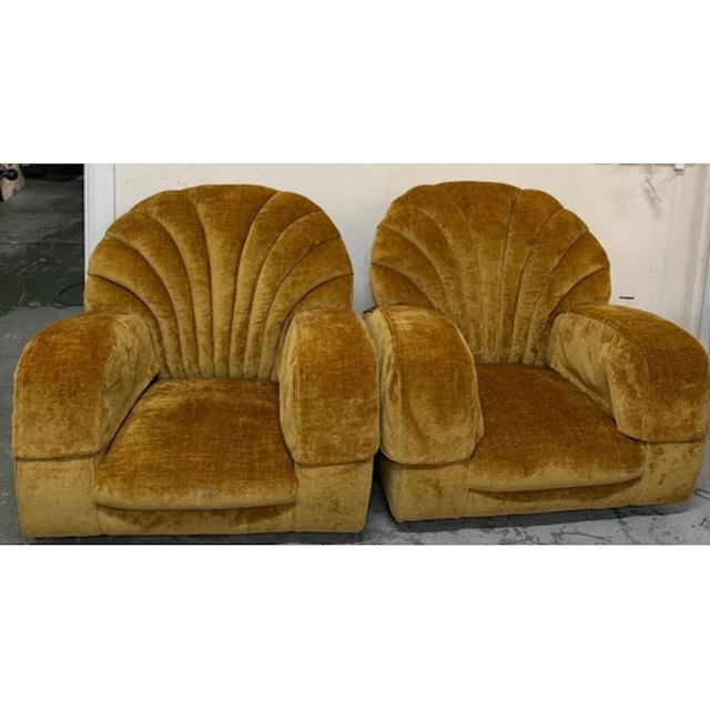 A pair of Art Deco Armchairs, these vintage chairs have the ...