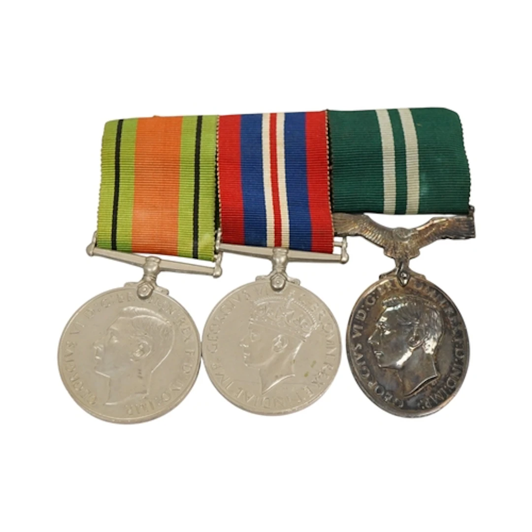 A WWII medal group awarded to FG. OFF. Herbert Victor Speed ...