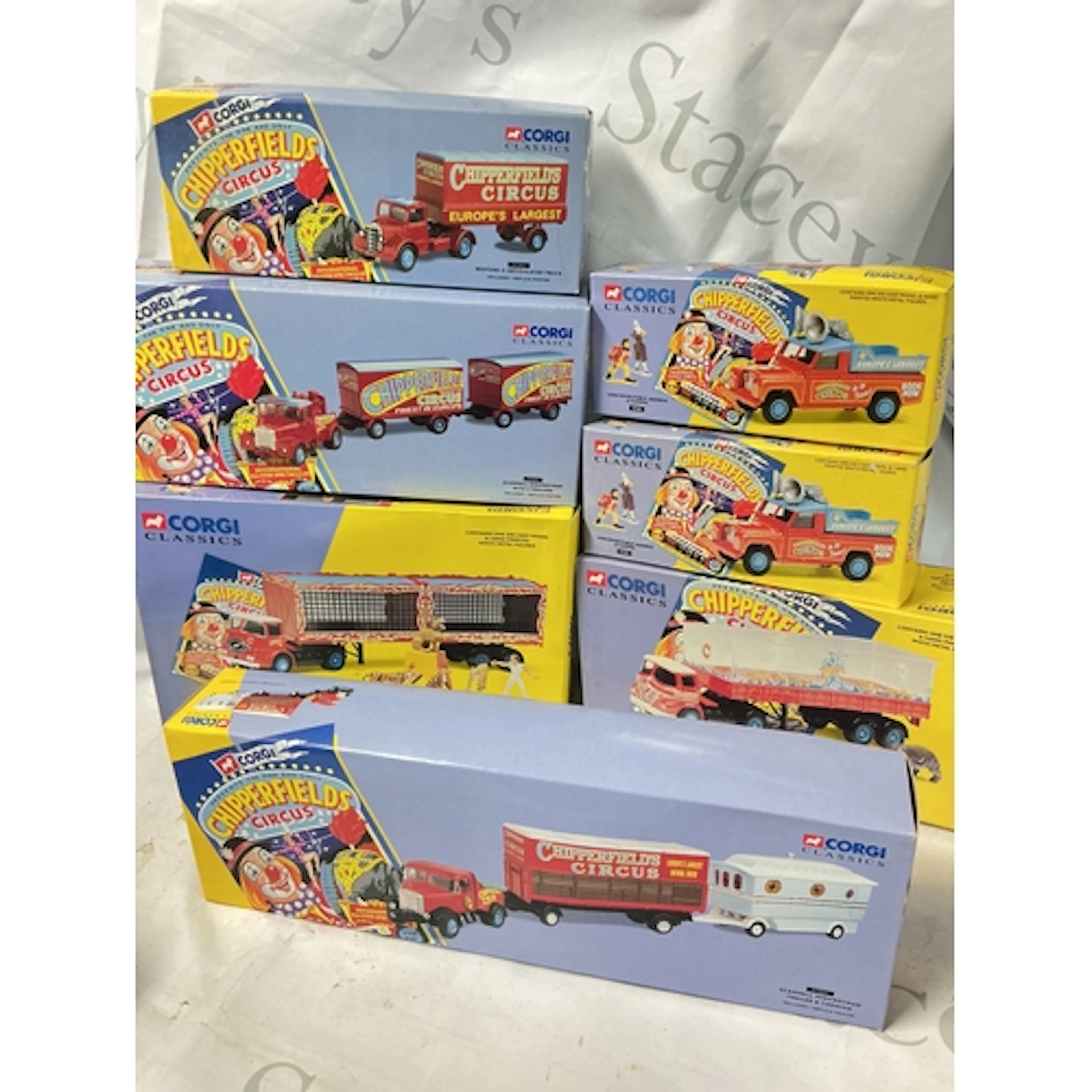 A Collection Of Boxed Corgi Classic Chipperfields Circus. No...