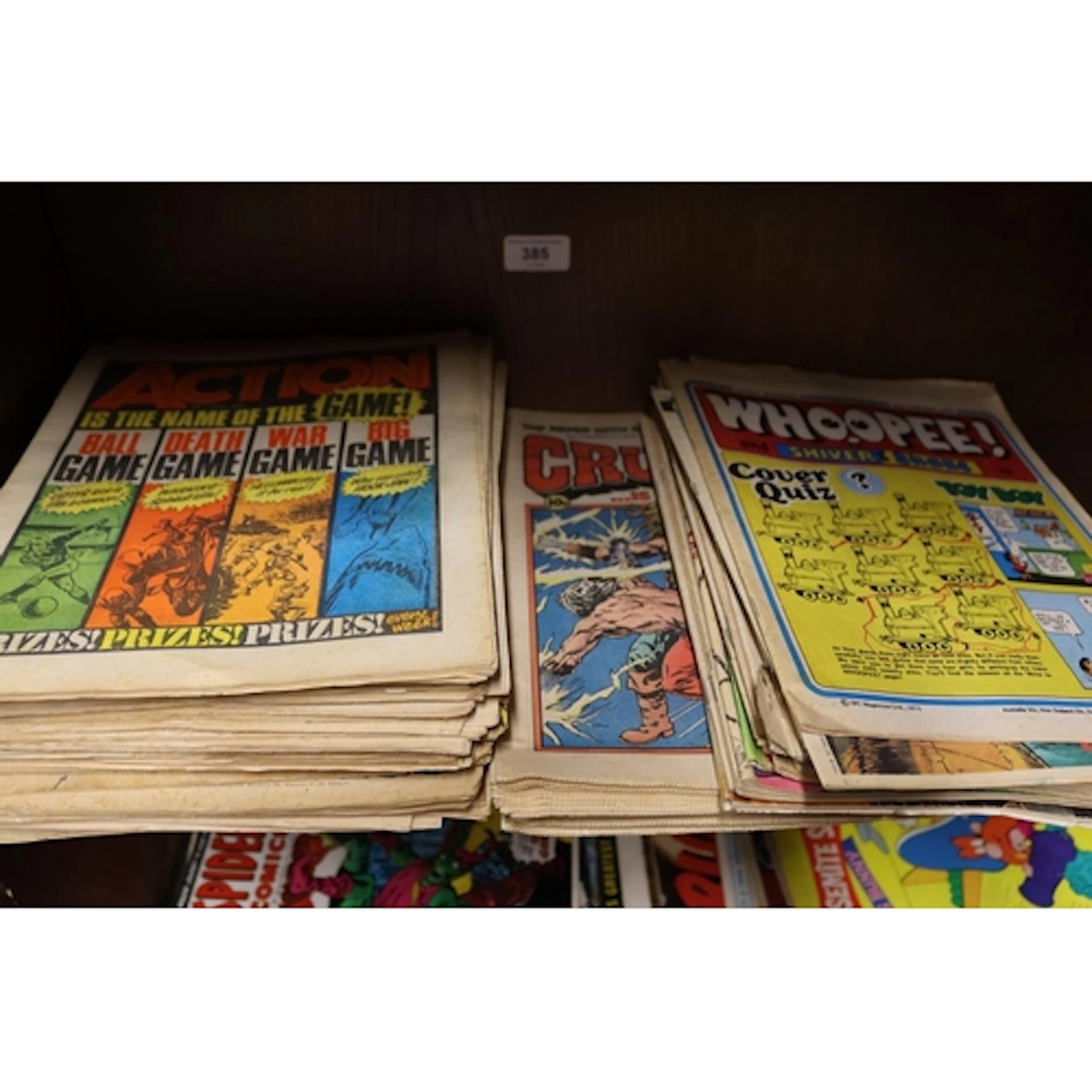 Newspaper comics to include Action, Whoopee, The Crunch, The...