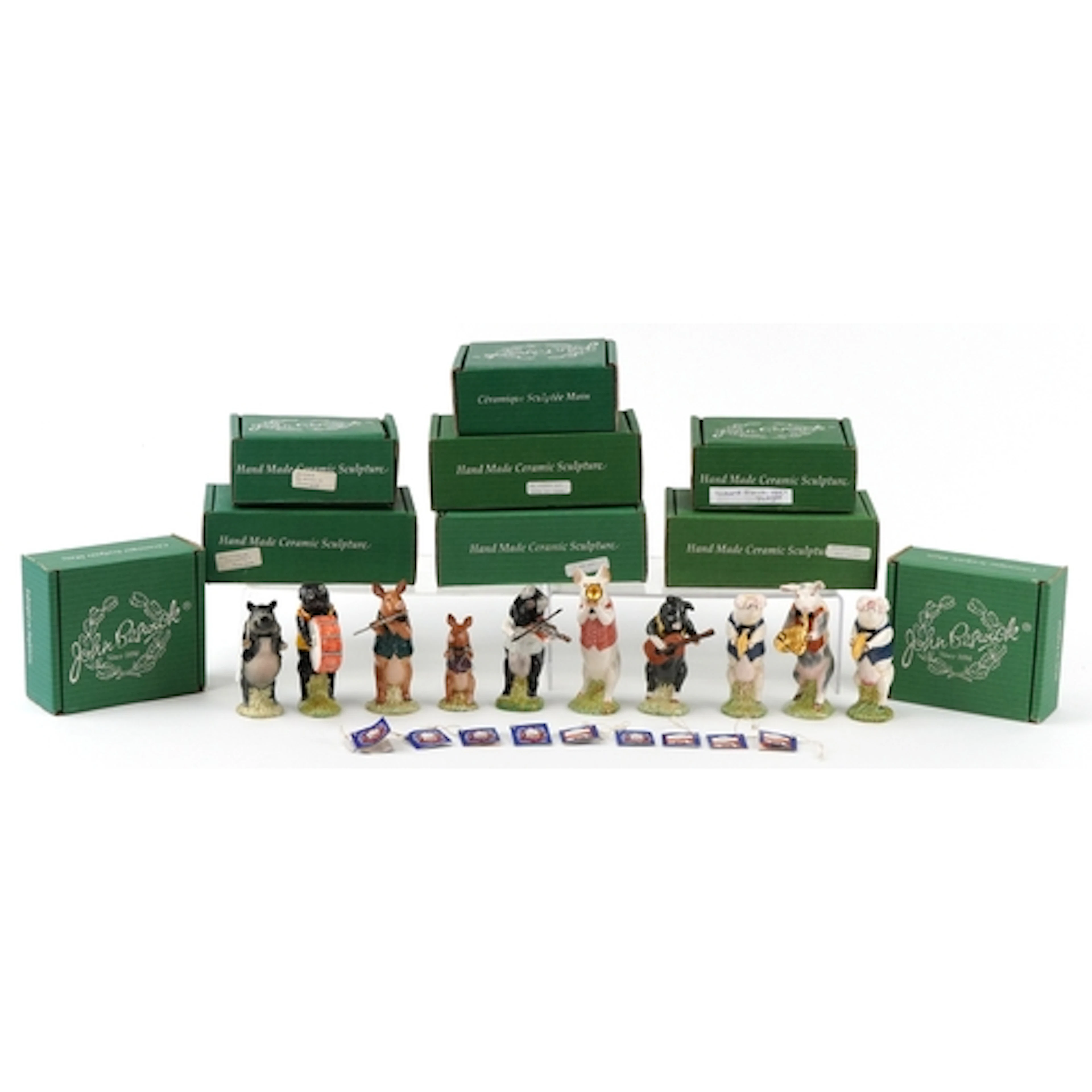 Beswick ceramic animal band including Andrew the Cymbal Play...