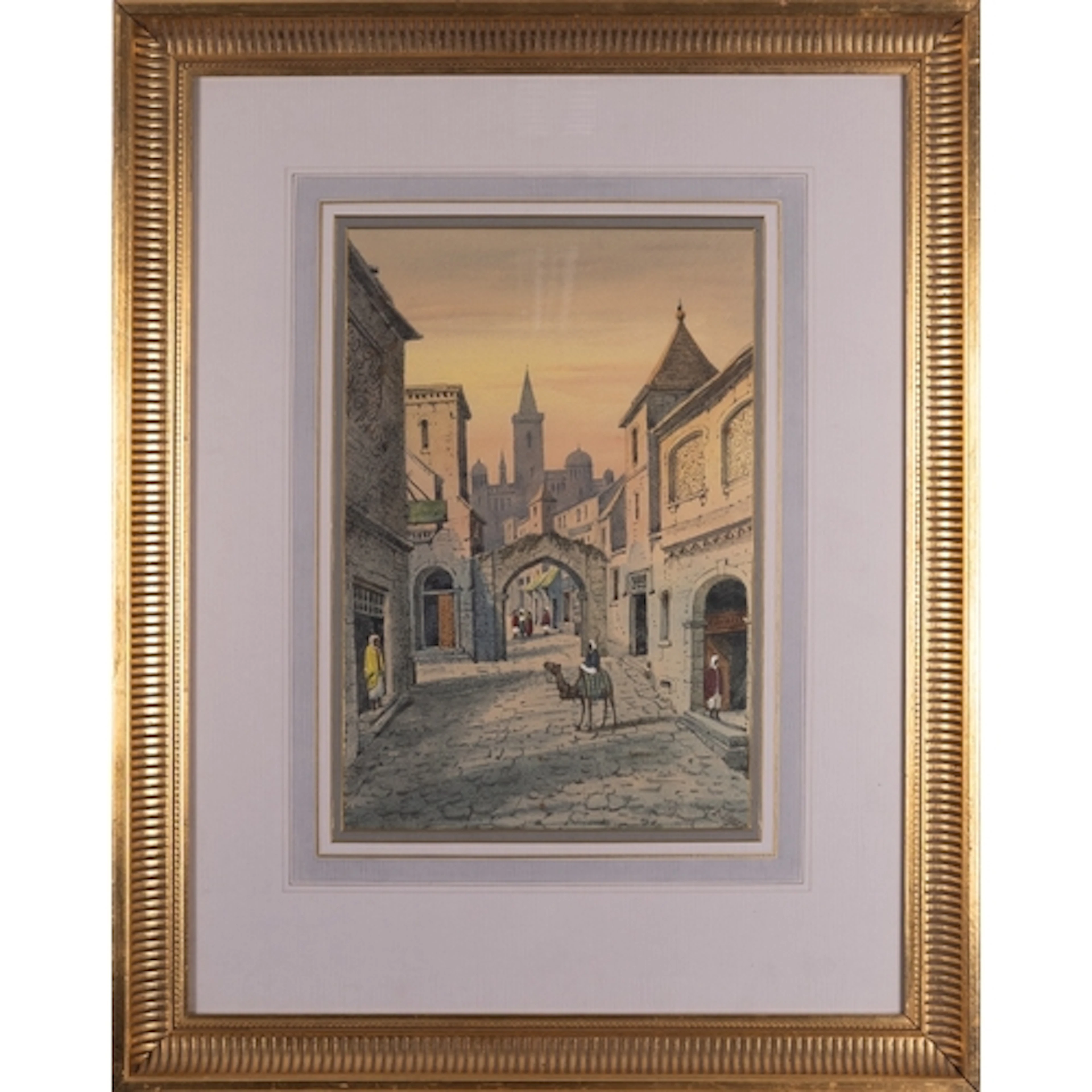 E Sinegam (20th Century) - A pair of North African street sc...
