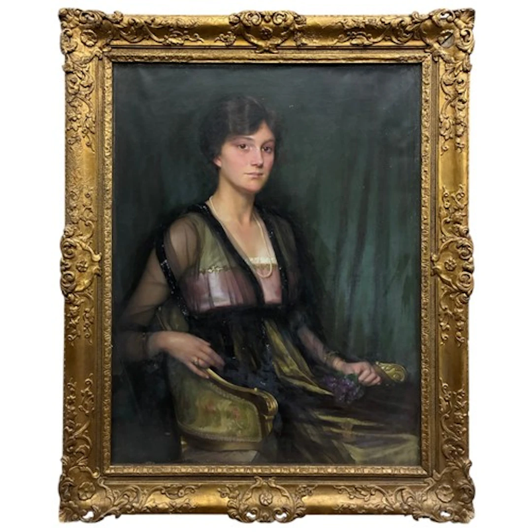 William Logsdail (British, 1859-1944) - Portrait of a lady s...