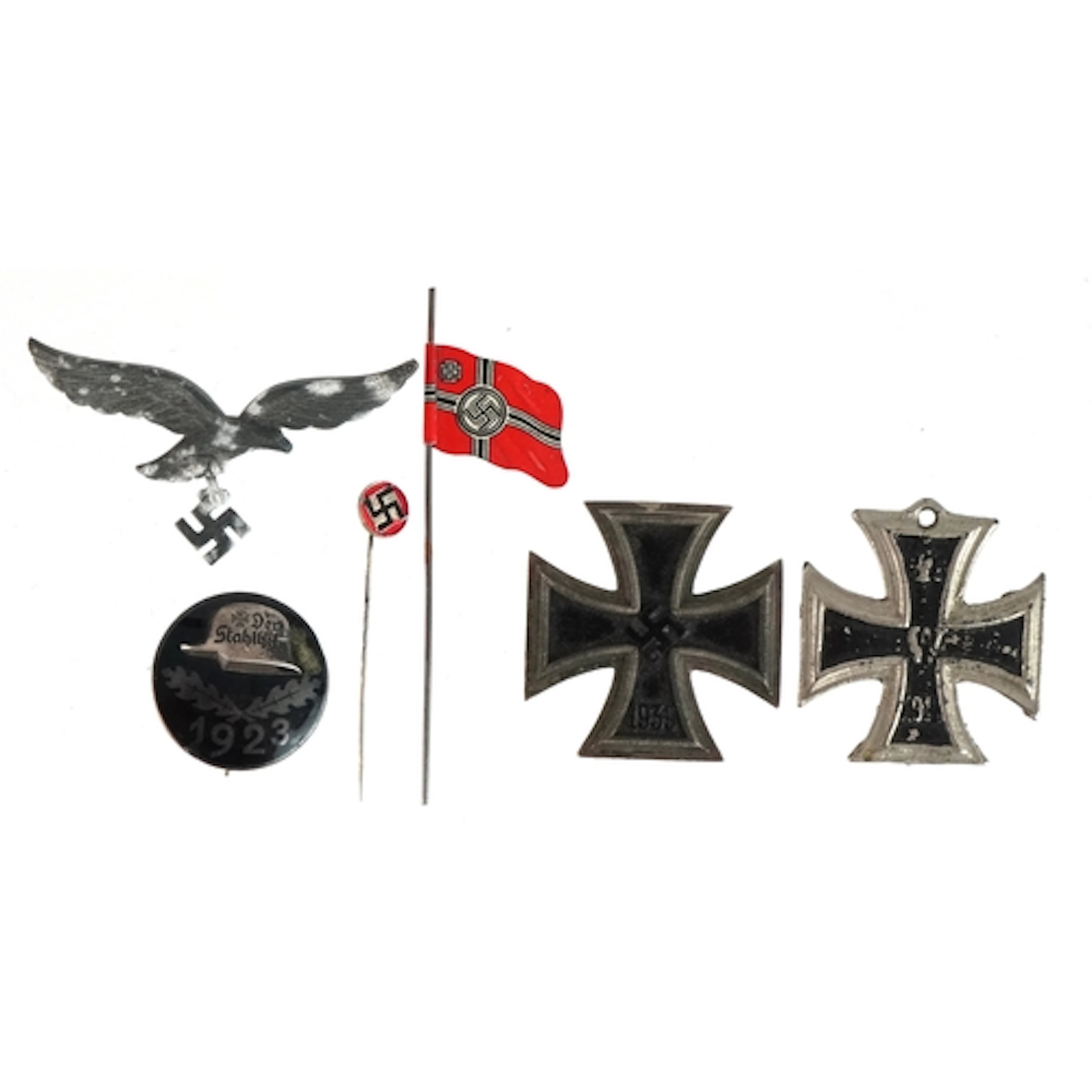 Group of German military interest including a 19th century D...