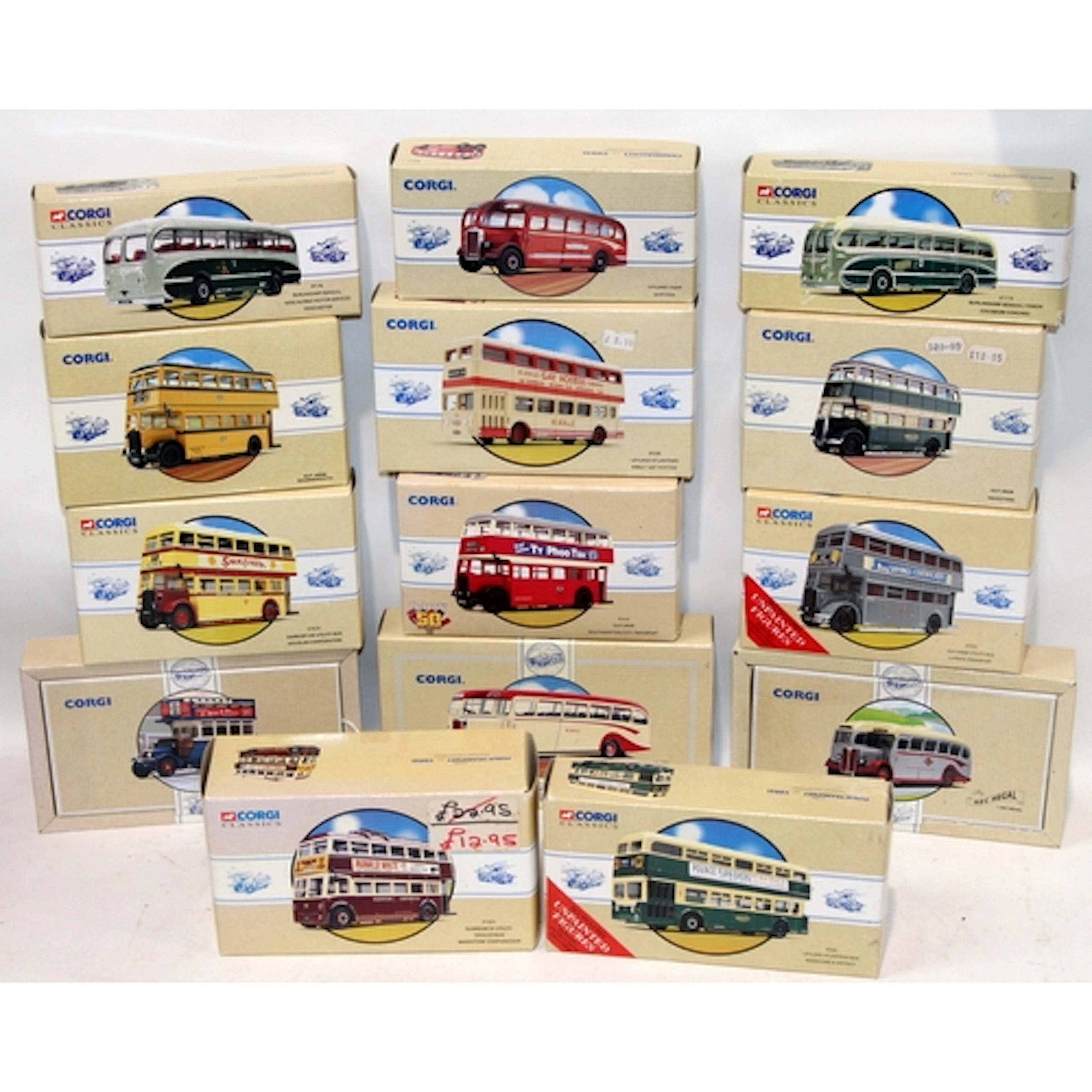 A collection of Corgi die-cast model buses, Corgi Commercial...