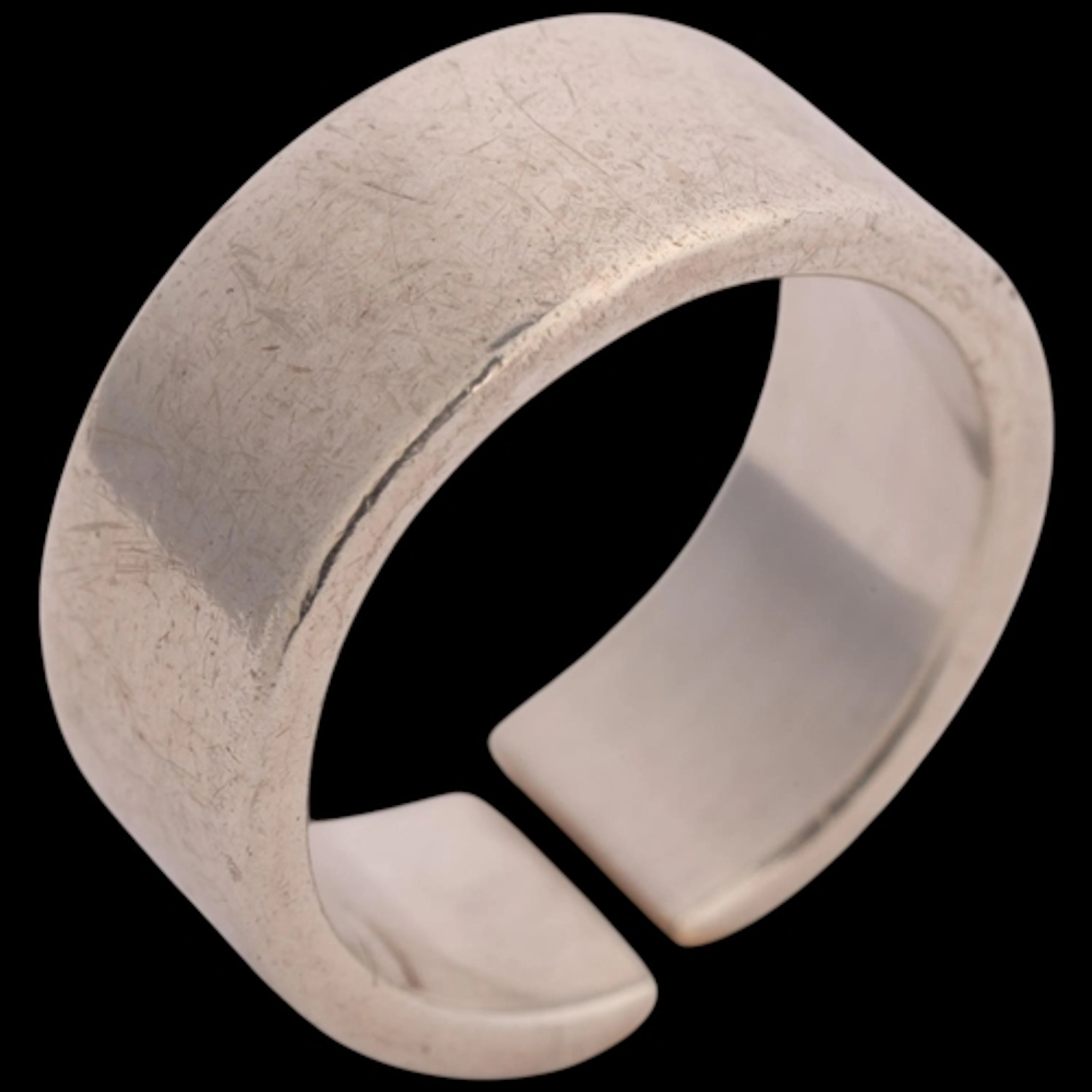 HEIRING - a Danish modernist sterling silver torque band rin...