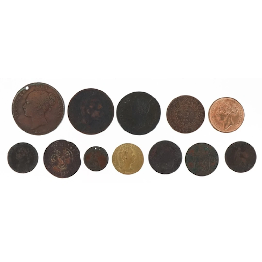 19th century and later copper and bronze coinage including Q...