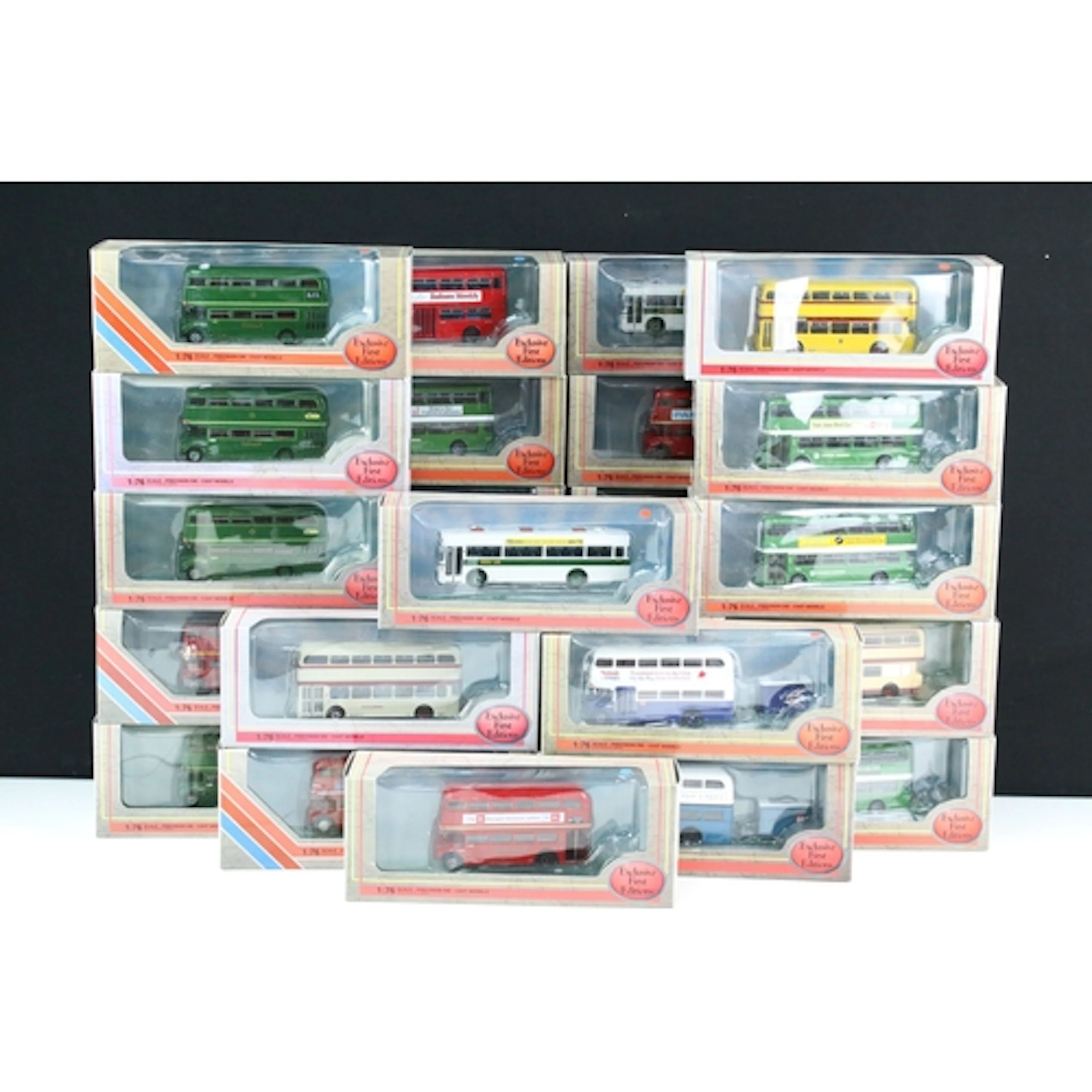 26 Boxed EFE Exclusive First Editions diecast model buses to...