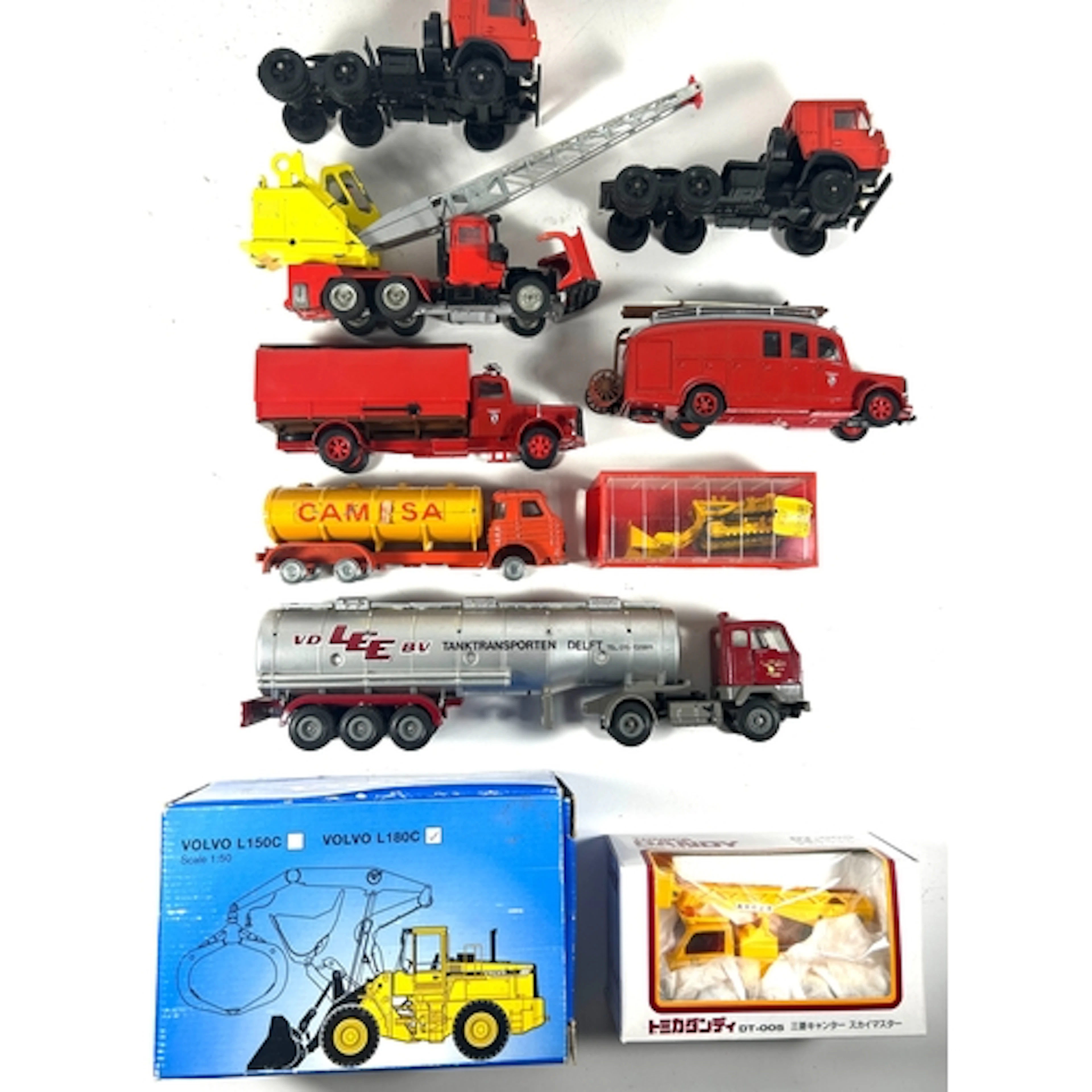 A quantity of heavy plant vehicles and trucks. Including a f...