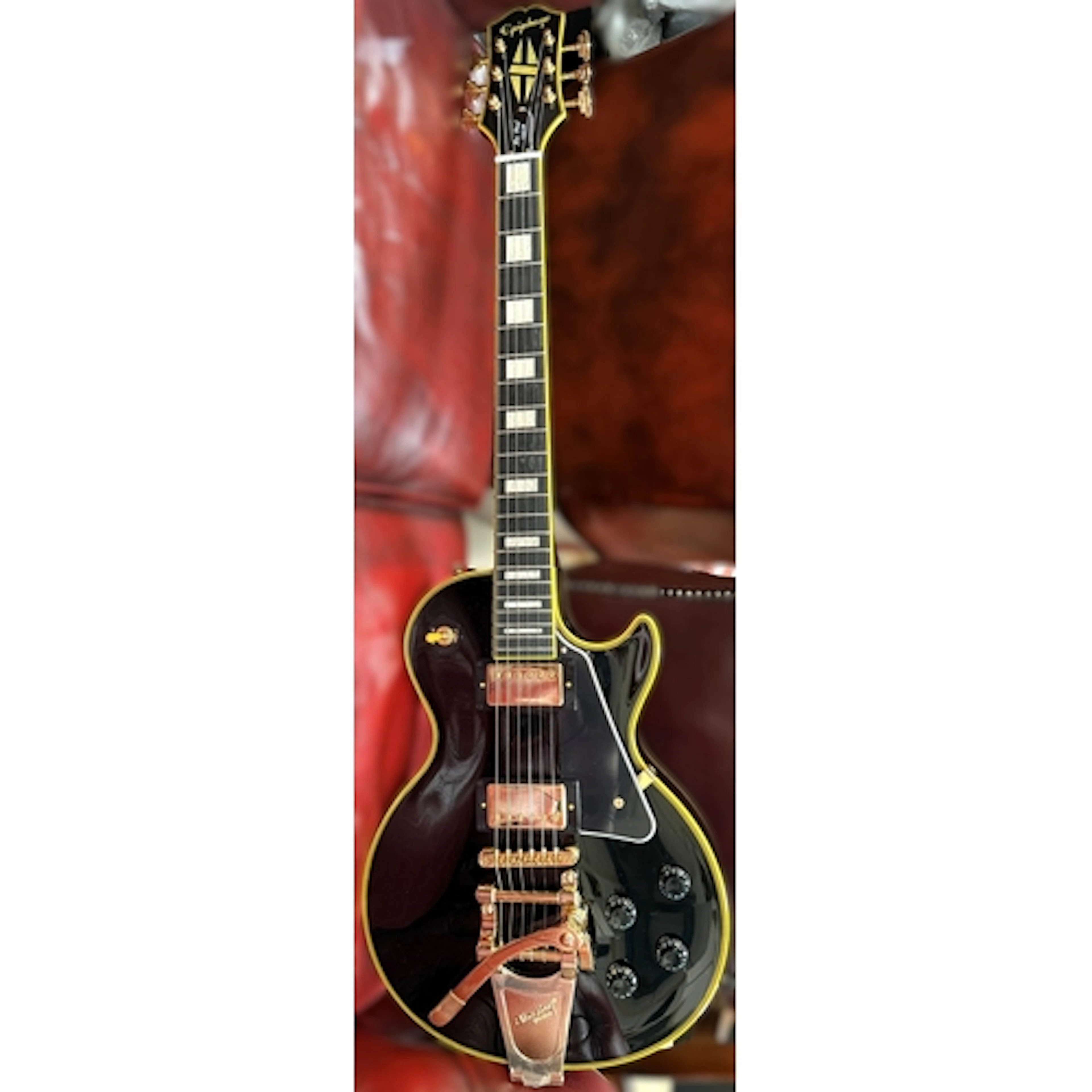 An Epiphone Les Paul electric guitar designed after Joe Bana...
