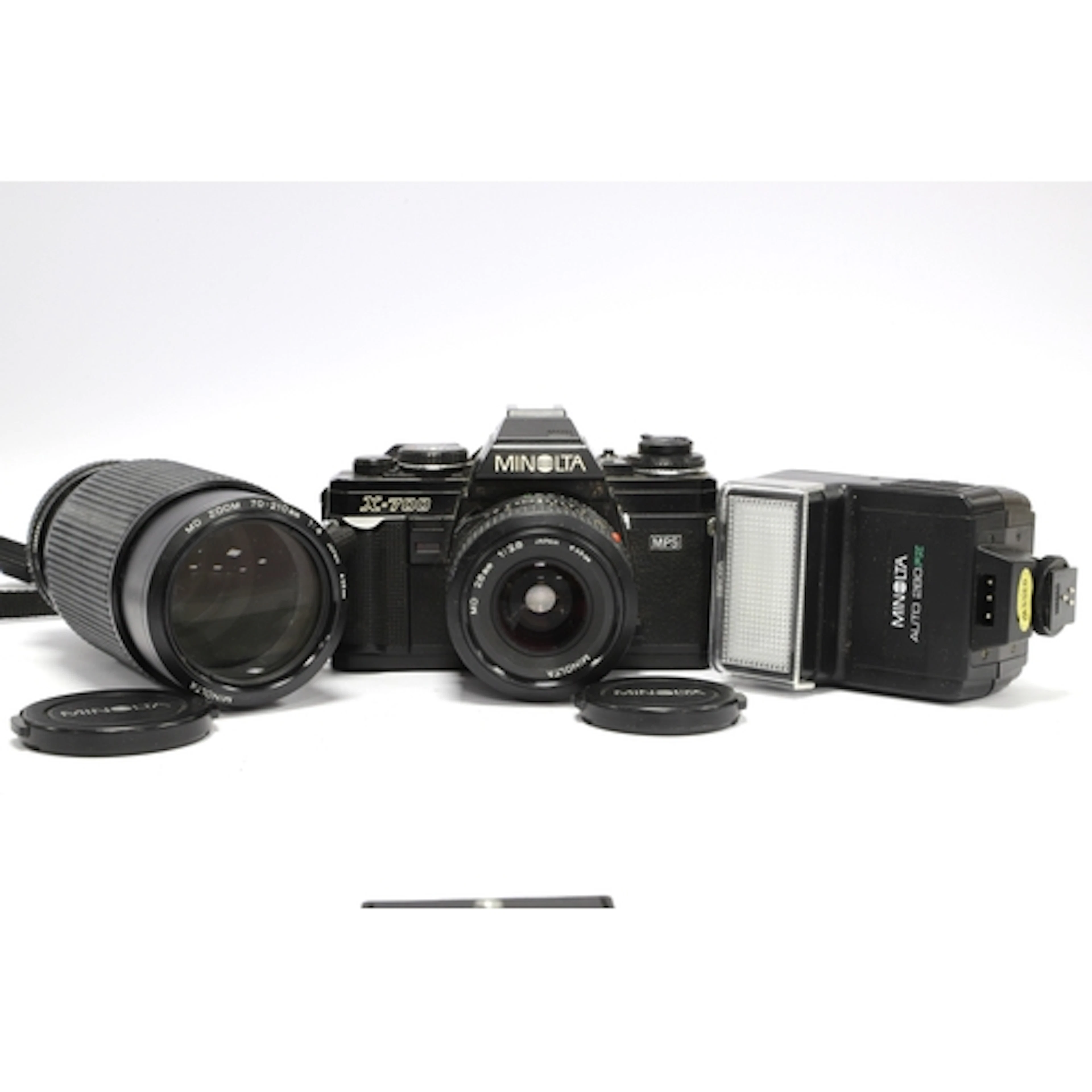 Minolta X-700 MPS 35mm SLR Film Camera with attached Minolta...