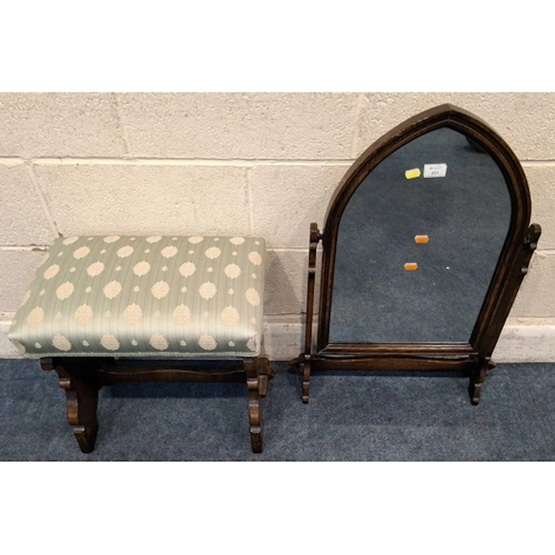 TWO GOOD QUALITY REPRODUCTION OAK OCCASIONAL FURNITURE, to i...