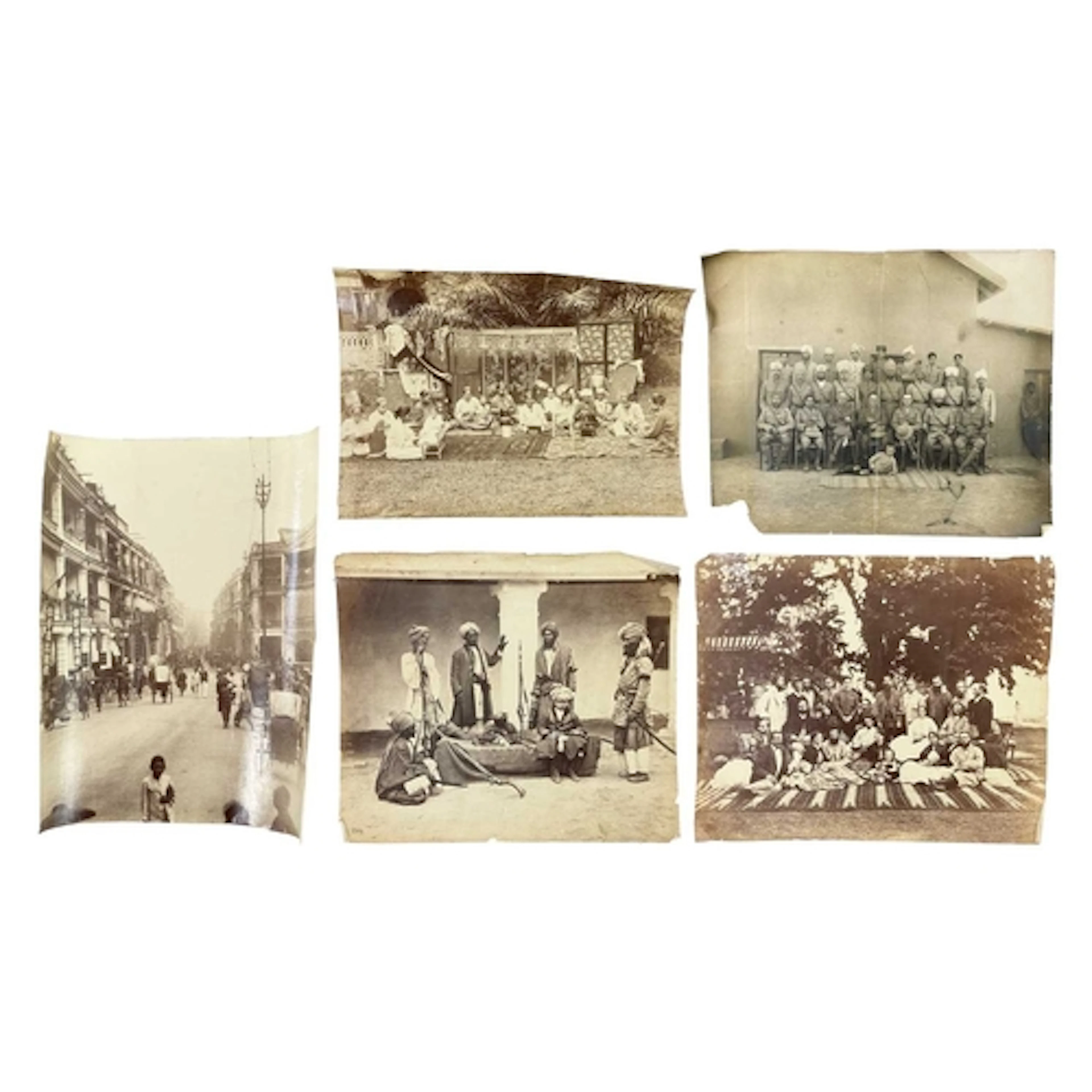 (Early Asian Photography) Nineteen albumen prints (three of ...