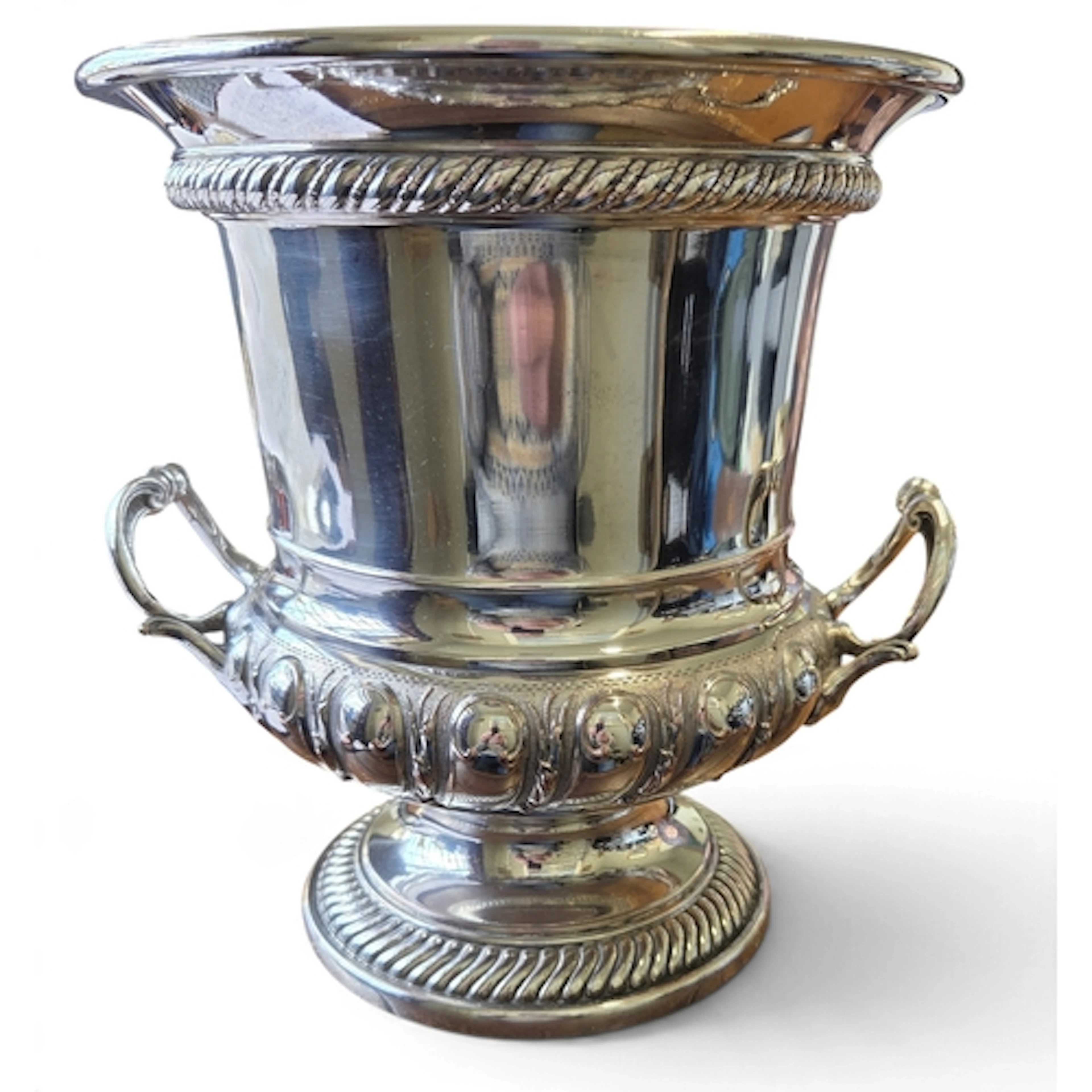 A superb quality late 19th century silver-plated Campana-for...