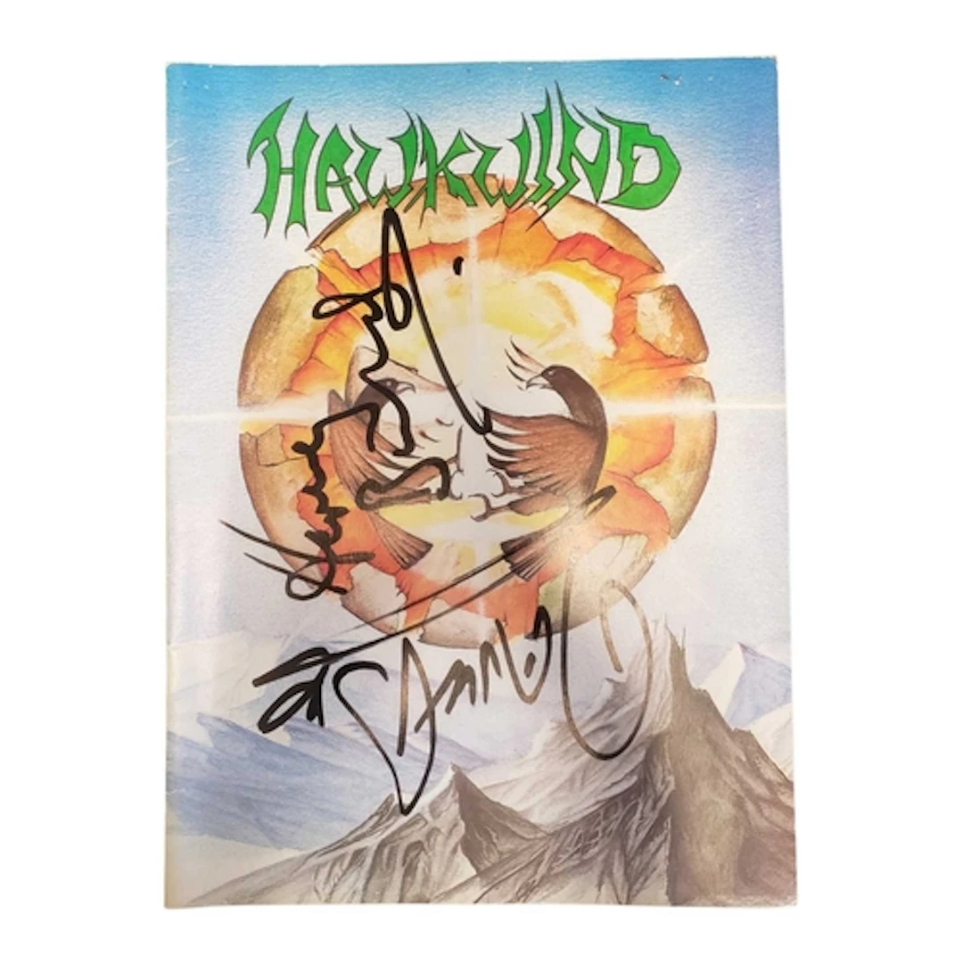 Hawkwind - Signed 1984 Earth Ritual UK tour programme and ti...