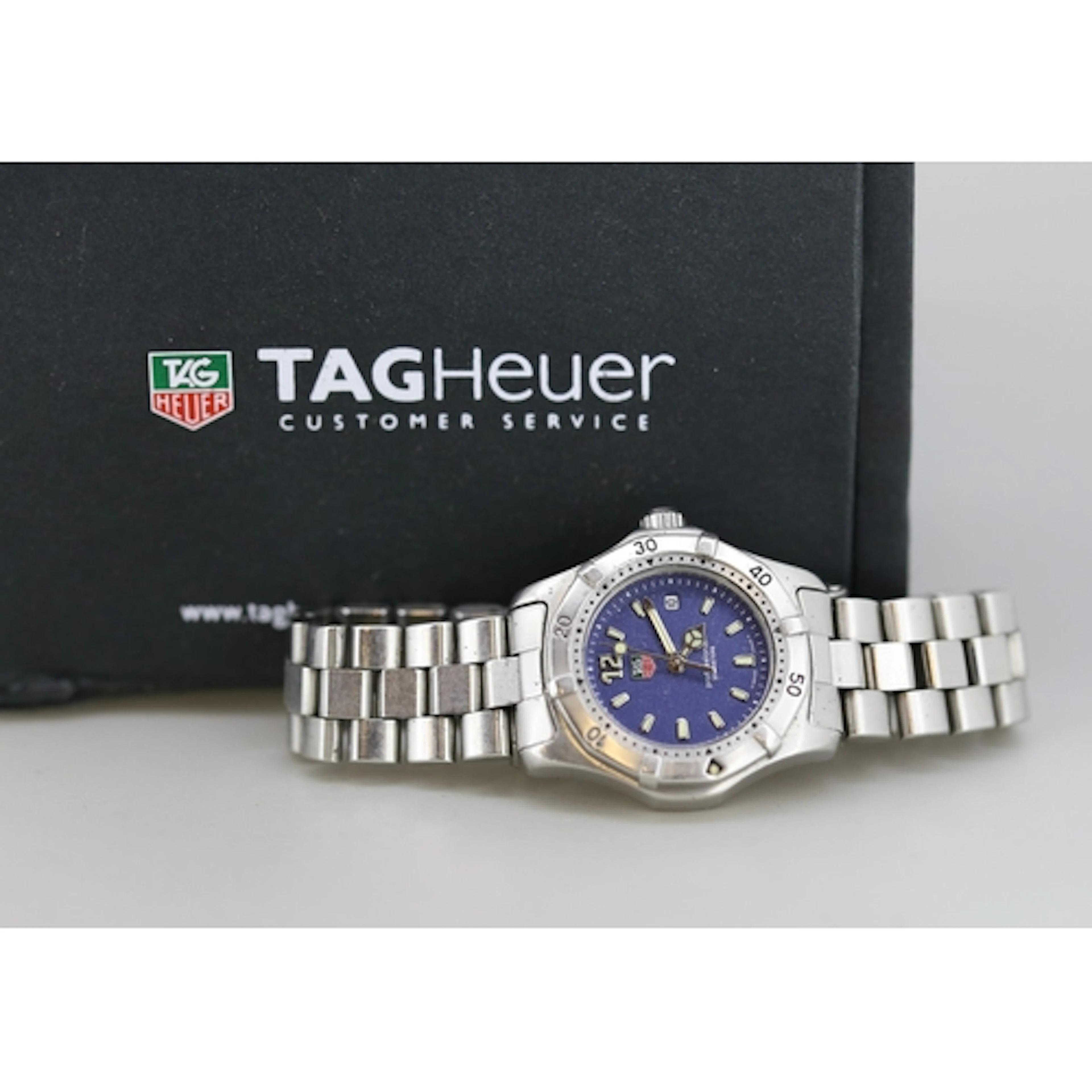 Tag Heuer 2000 Professional, Ladies Silver Tone Wiss Made Qu...
