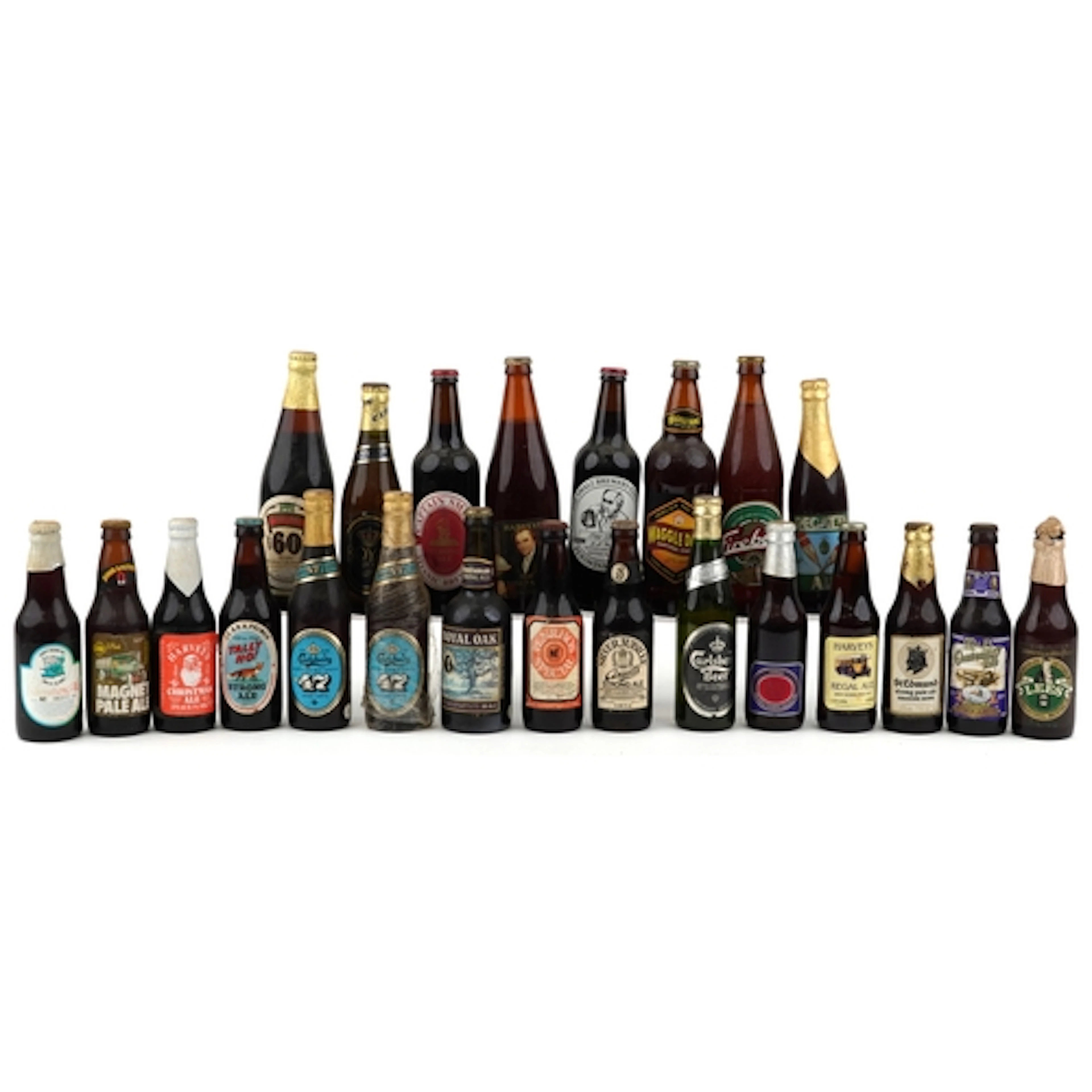 A collection of ales including John Smiths, Huntsman Royal O...