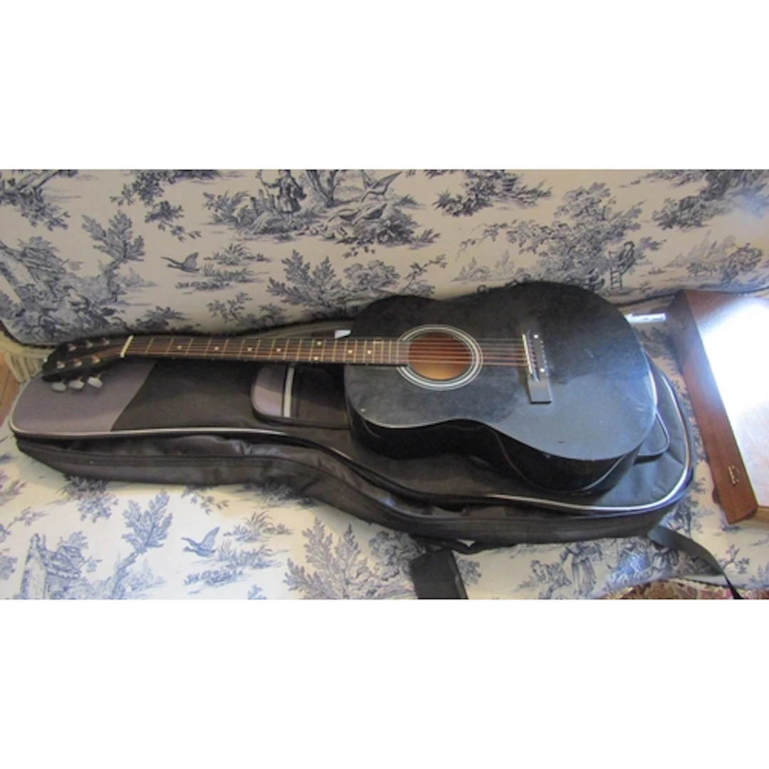 Six String Guitar with Padded Carry Case