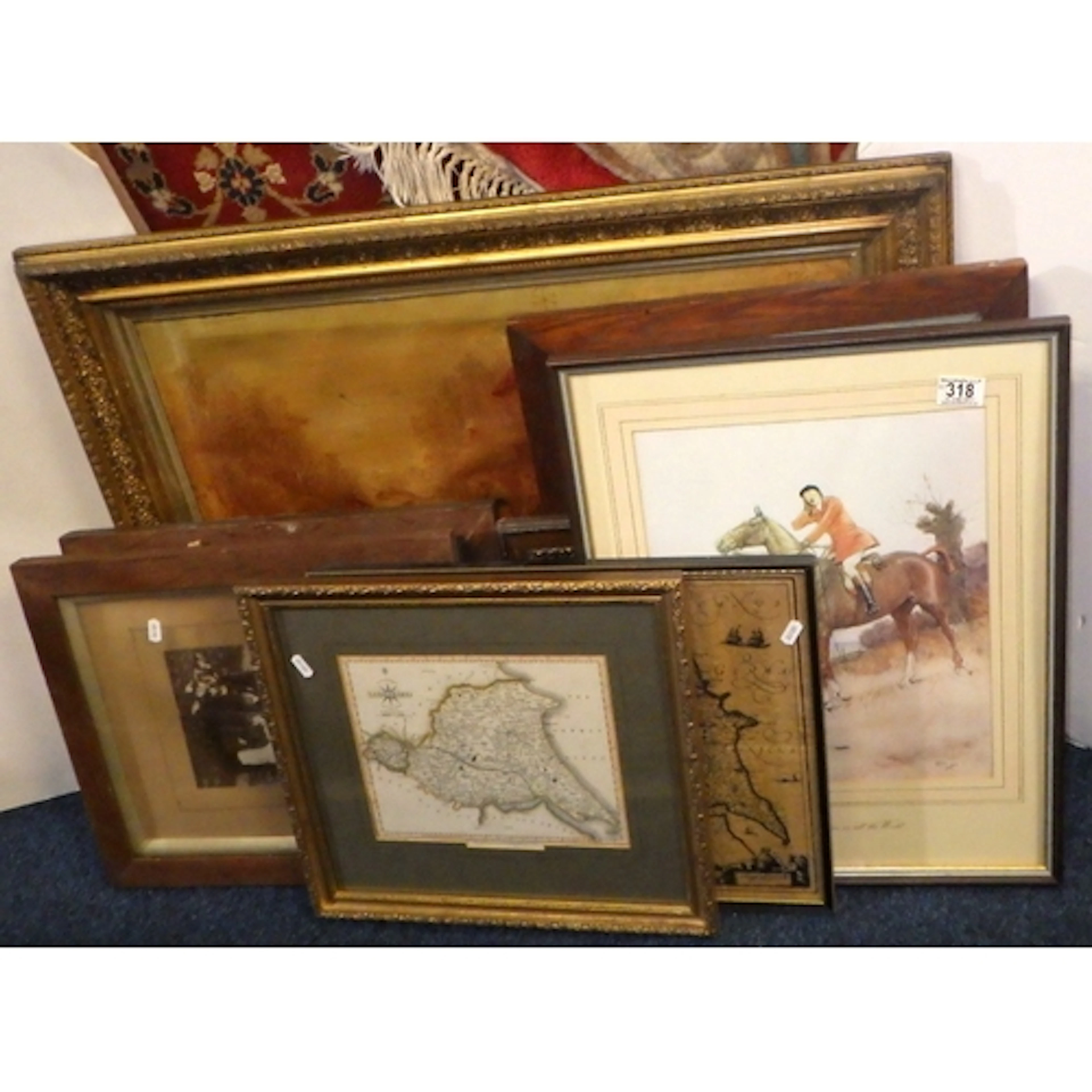 A qty of hunting interest prints etc (qty)