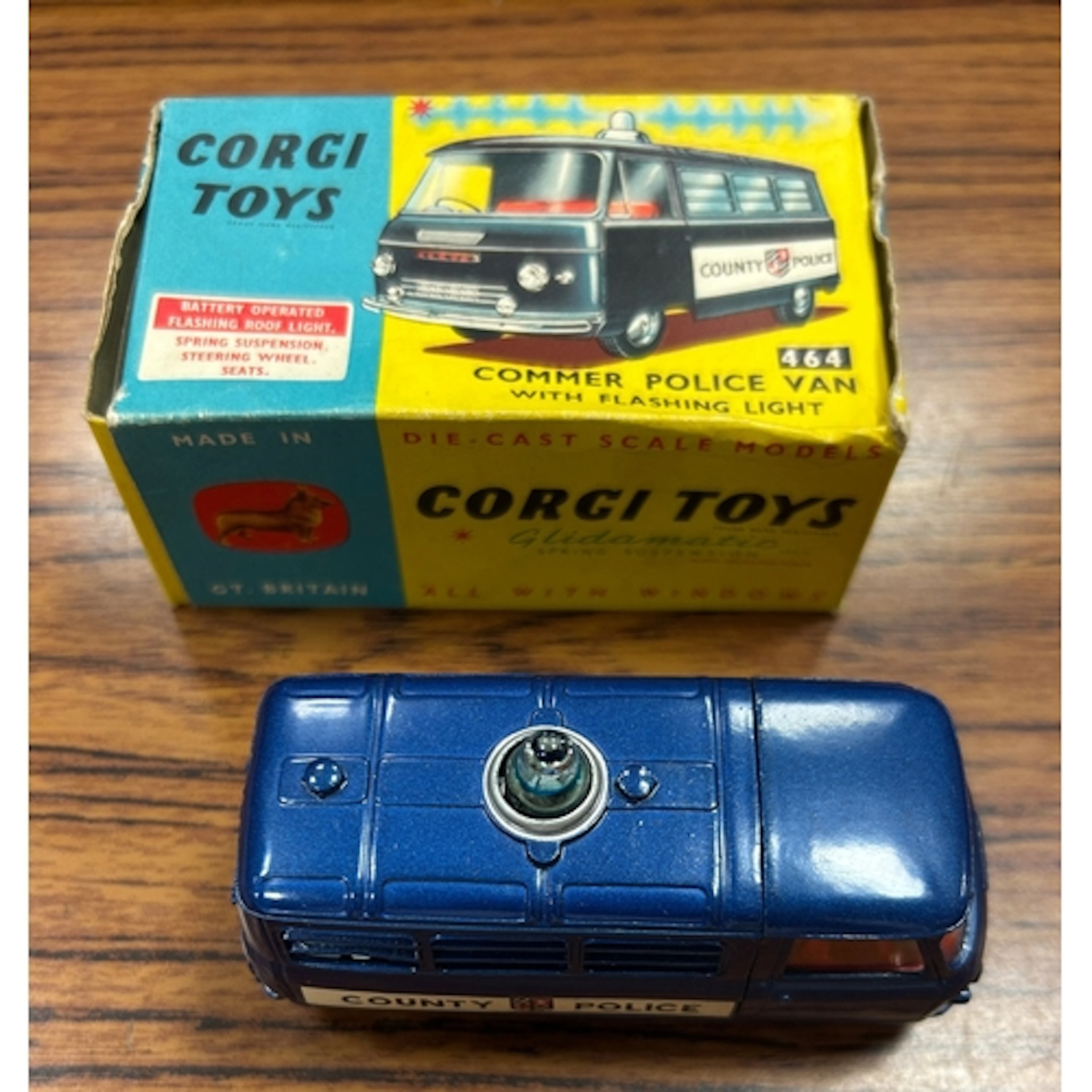 Corgi. Vintage selection of "Glidamatic" (spring suspension)...