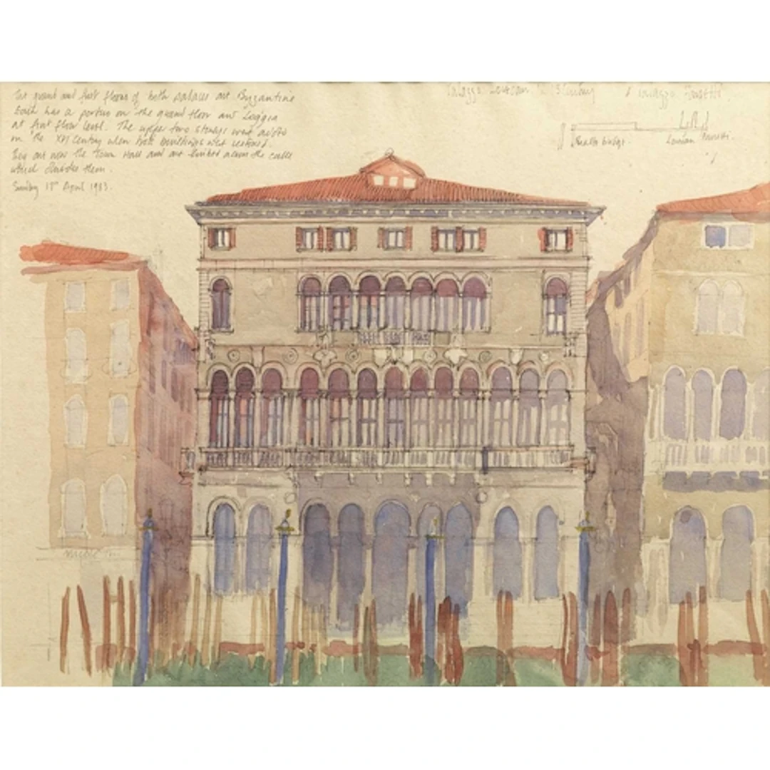 § John MILLER (1931-2002) Palazzo Venice, 17th April 1983 Wa...