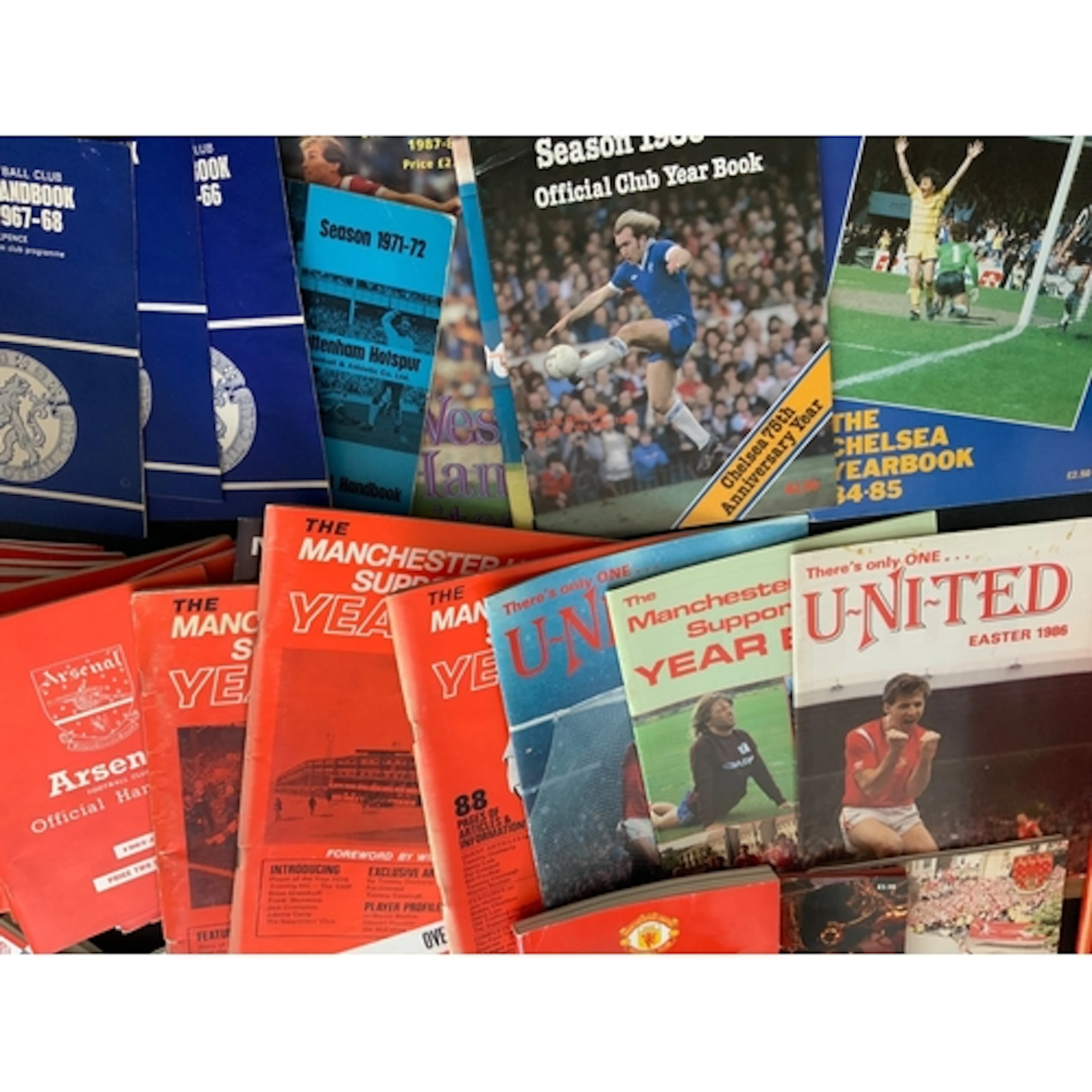 Football Handbook Collection: Large quantity to include Arse...